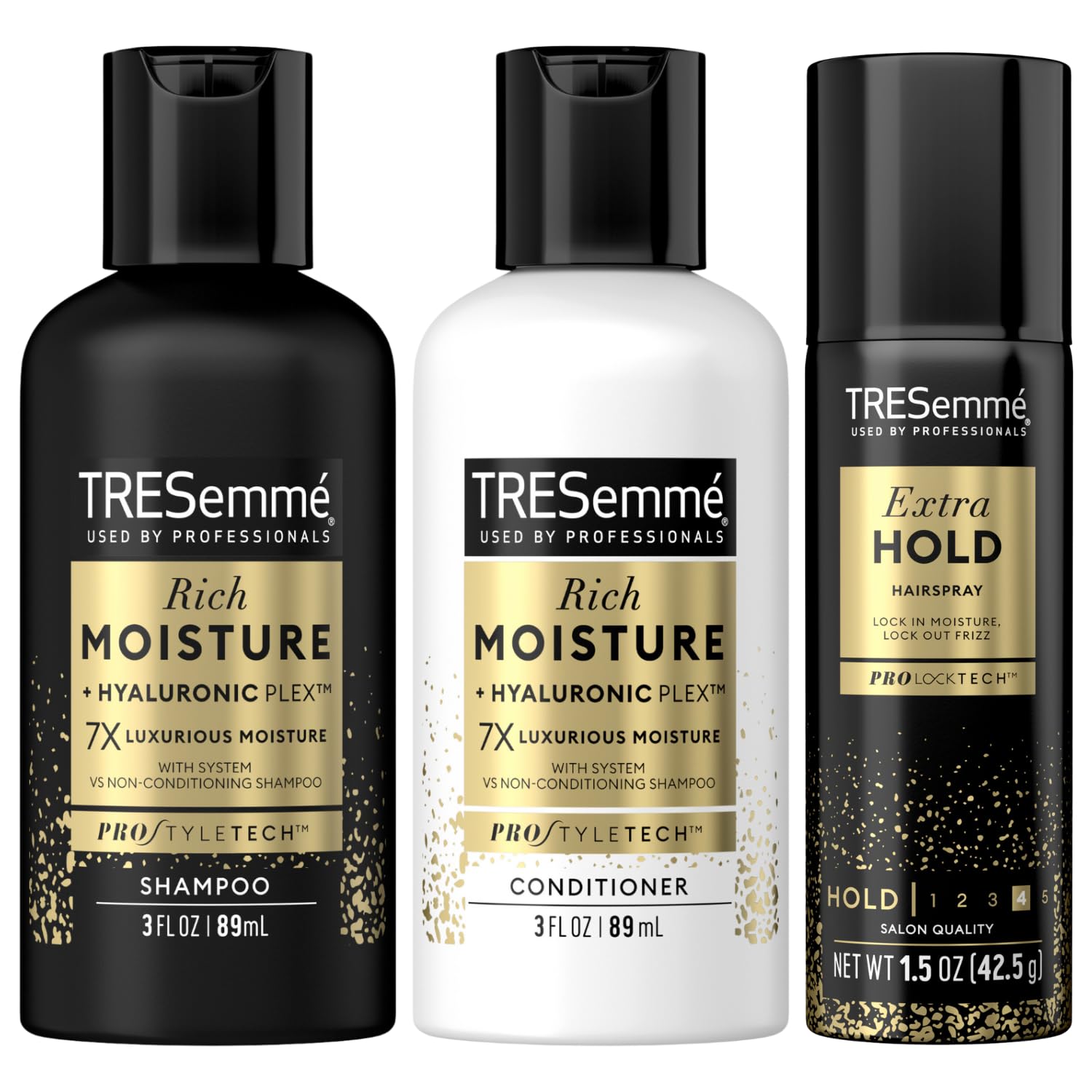 Set De Viaje Para El Cuidado Del Cabello Tresemmé Rich Moisture Con Laca Para El Cabello - Venta Internacional.