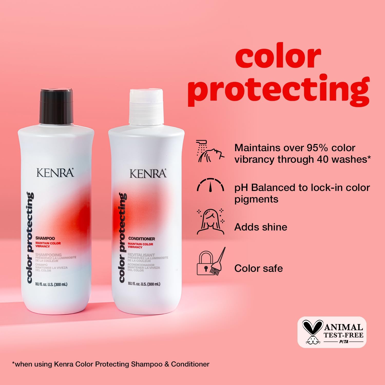 Foto 3 pulgar | Set De Champú Y Acondicionador Kenra Color Protecting 300 Ml - Venta Internacional.