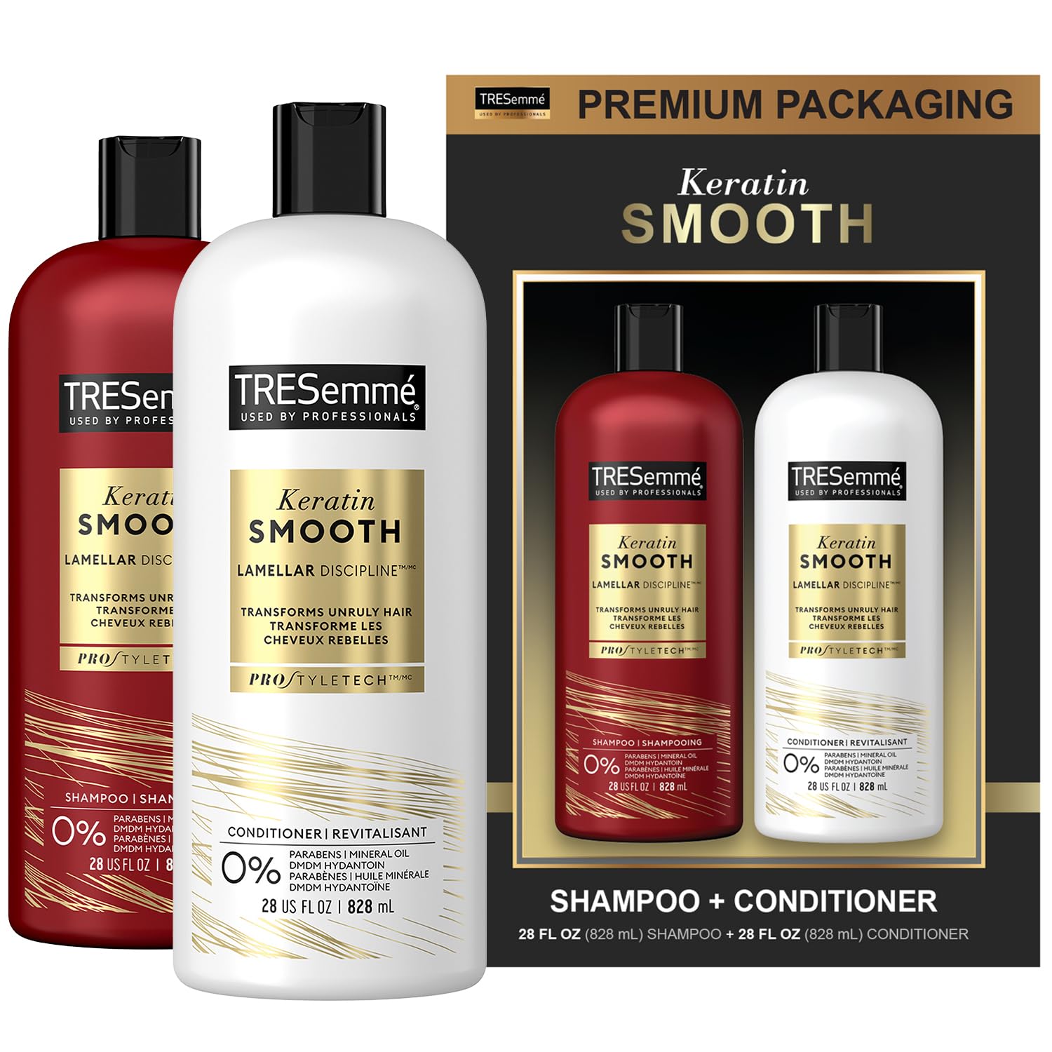 Foto 3 pulgar | Set De Tratamiento Capilar Tresemmé Keratin Smooth Anti-frizz 800 Ml - Venta Internacional.