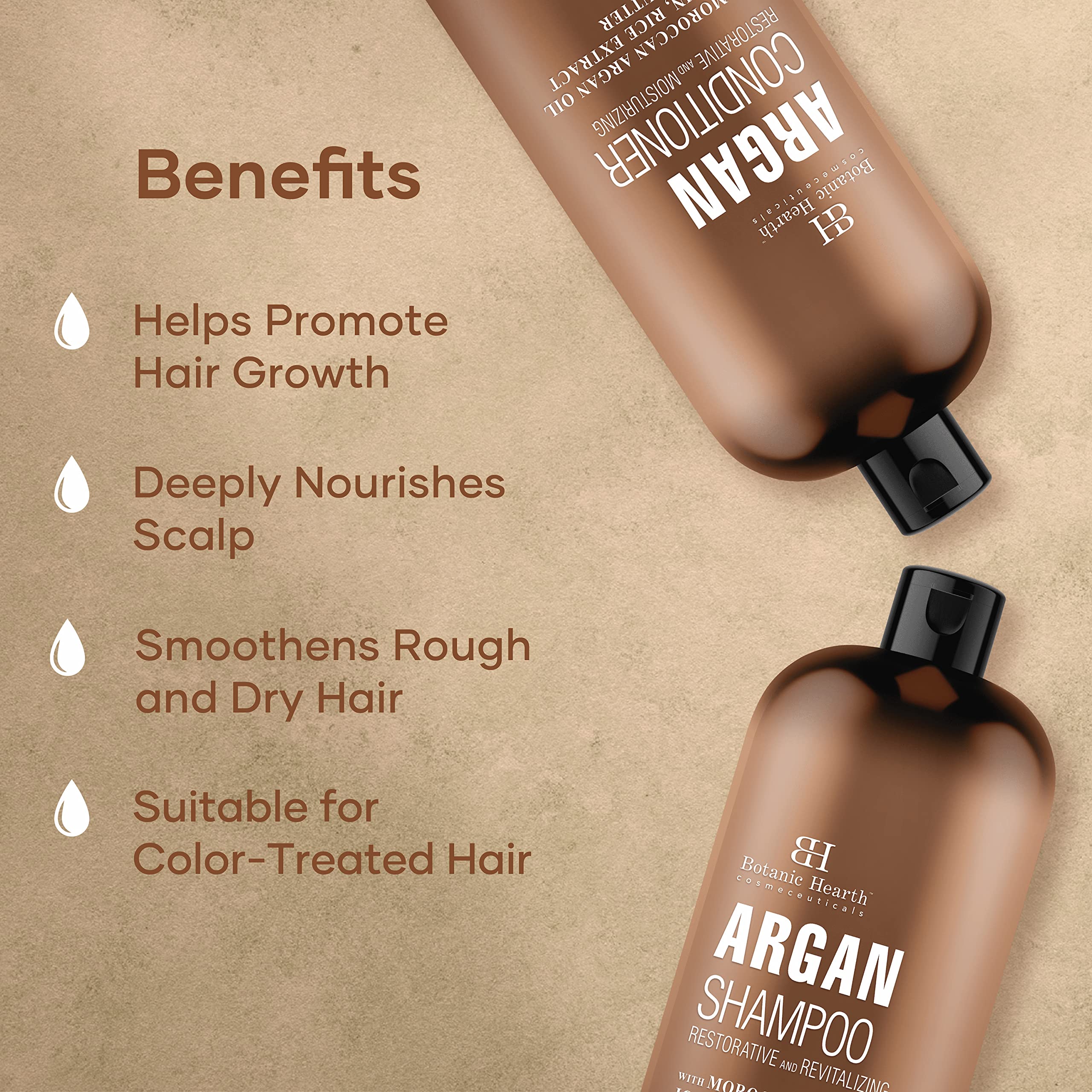 Foto 4 pulgar | Set De Champú Y Acondicionador Botanic Hearth Argan Oil - Venta Internacional.