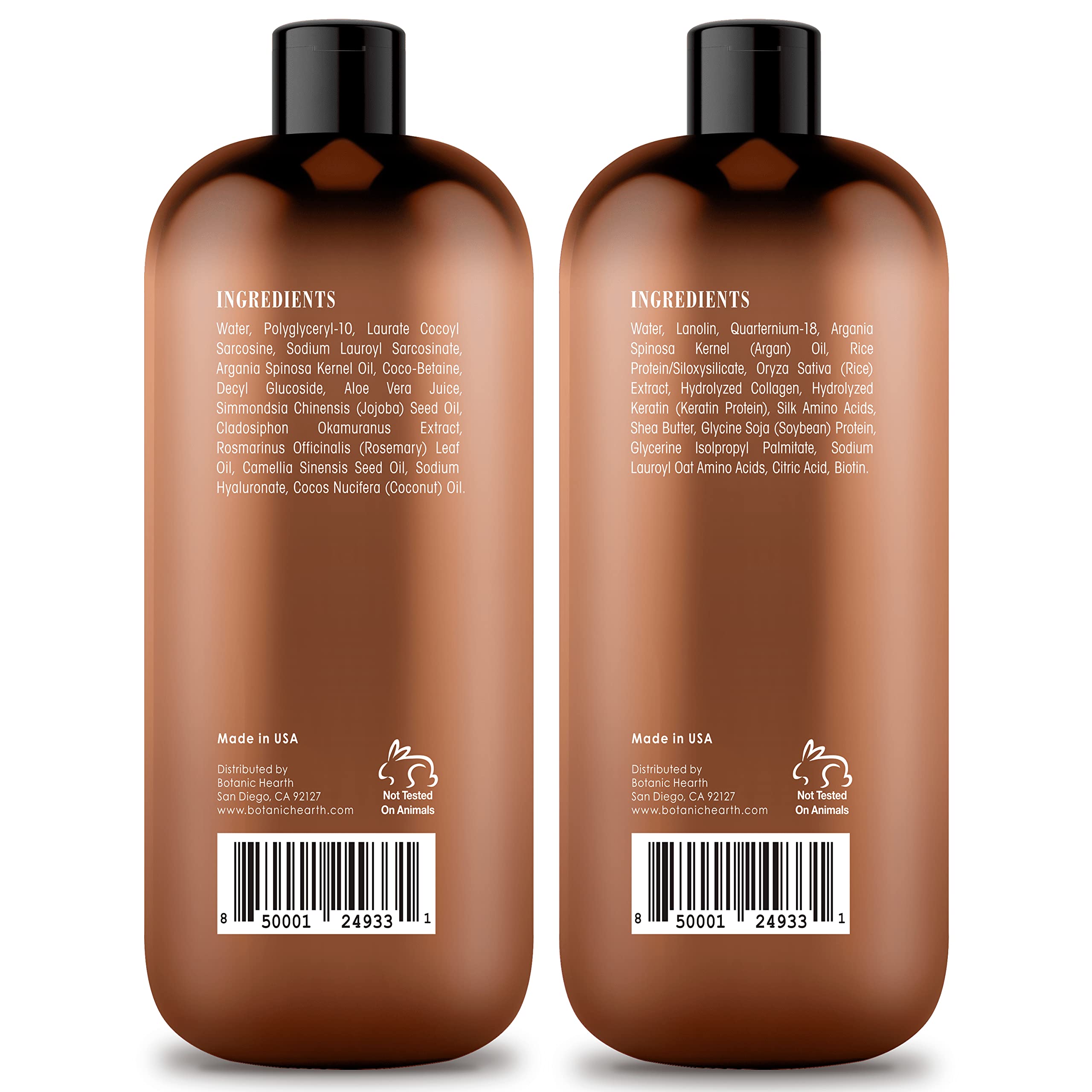 Foto 7 pulgar | Set De Champú Y Acondicionador Botanic Hearth Argan Oil - Venta Internacional.
