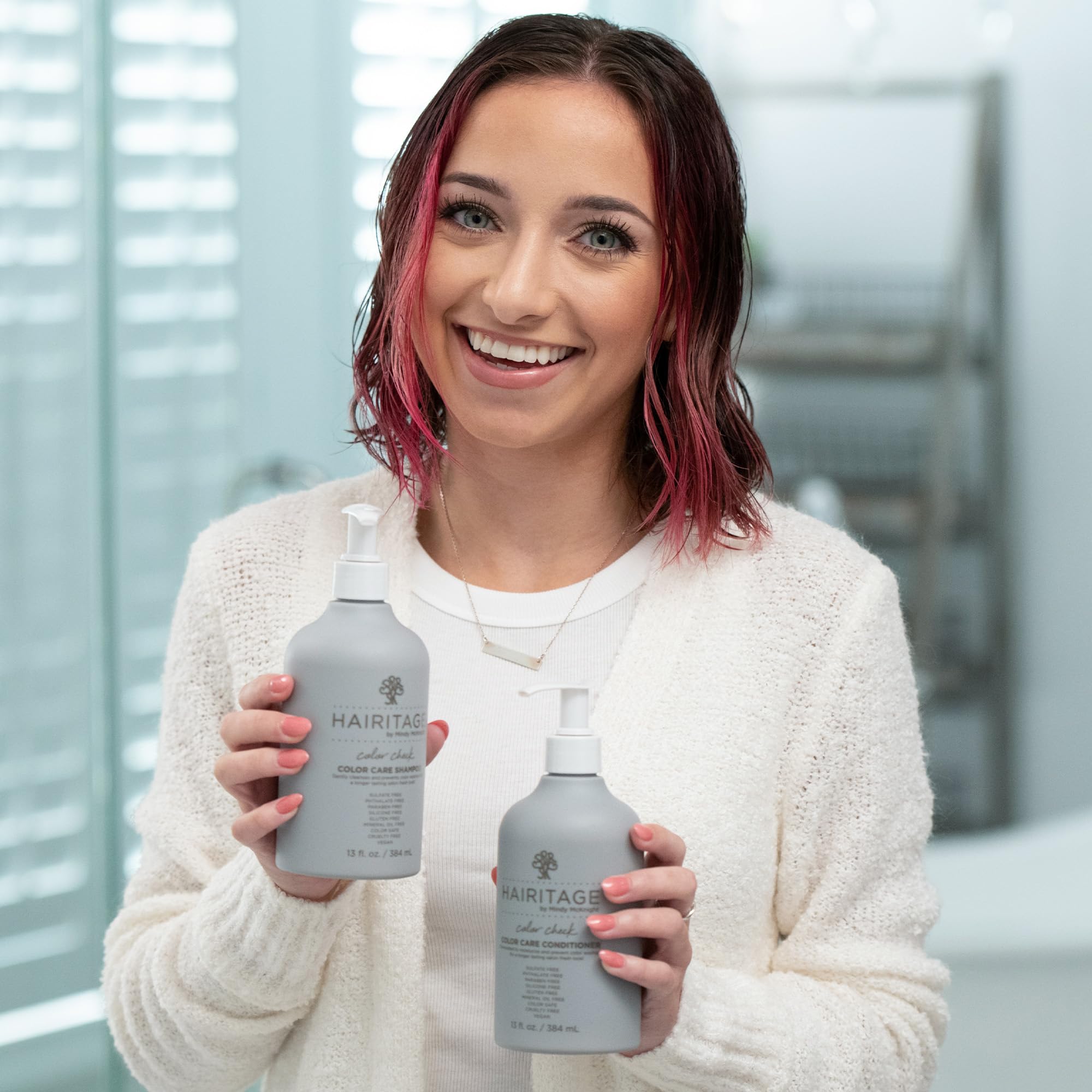 Foto 2 | Set De Champú Y Acondicionador Hairitage Color Check 400 Ml - Venta Internacional.