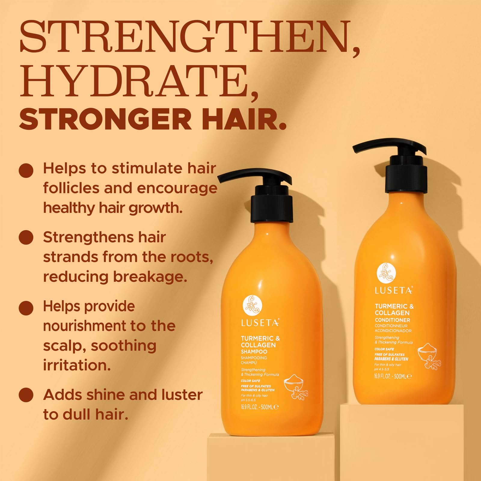 Foto 5 pulgar | Set De Champú Y Acondicionador Luseta Hair Growth 500 Ml - Venta Internacional.