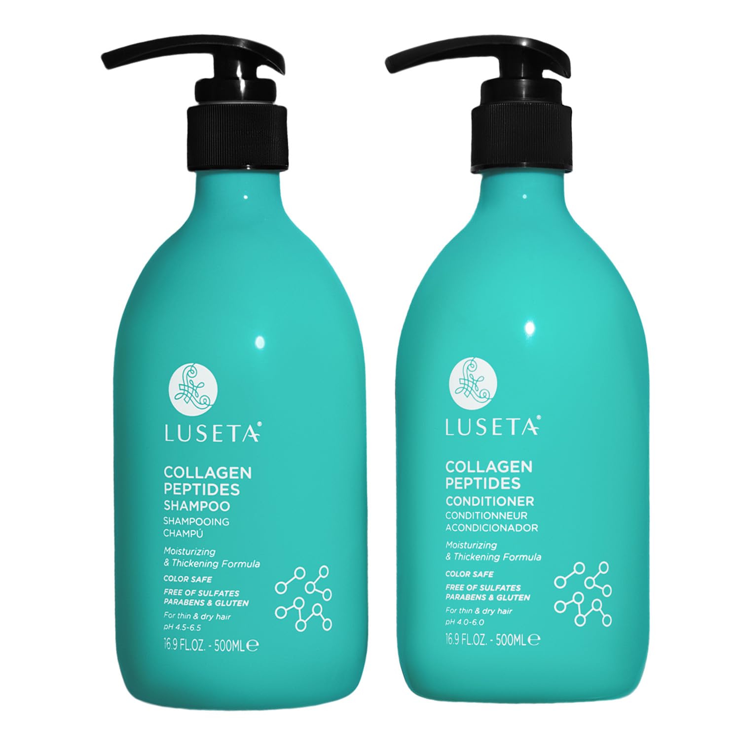 Foto 2 pulgar | Set De Champú Y Acondicionador Luseta Thickening Con Colágeno 500 Ml - Venta Internacional.