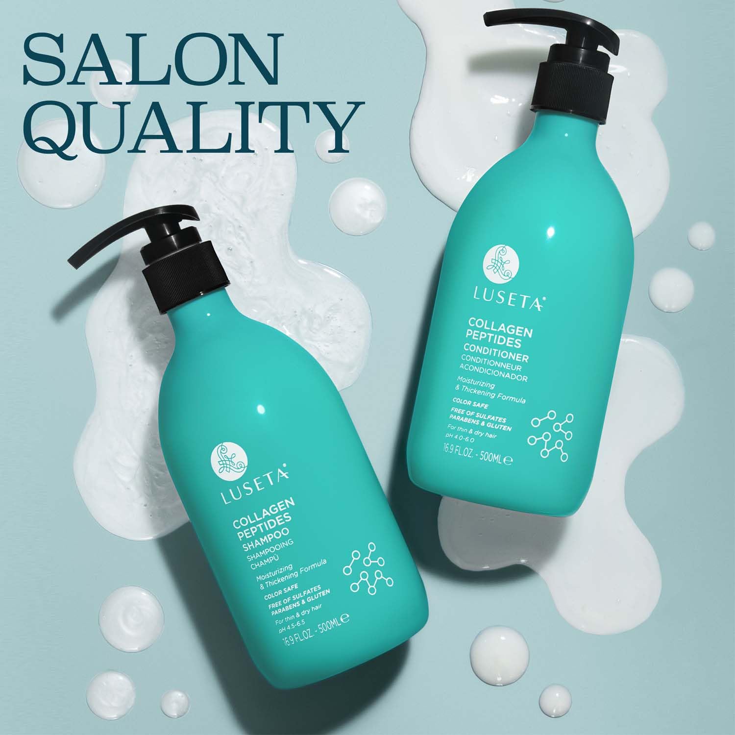 Foto 6 pulgar | Set De Champú Y Acondicionador Luseta Thickening Con Colágeno 500 Ml - Venta Internacional.