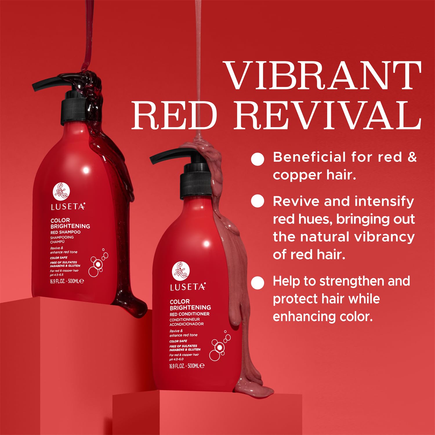 Foto 3 | Limpiador Y Set Luseta Para Cabello Teñido 500 Ml - Venta Internacional.