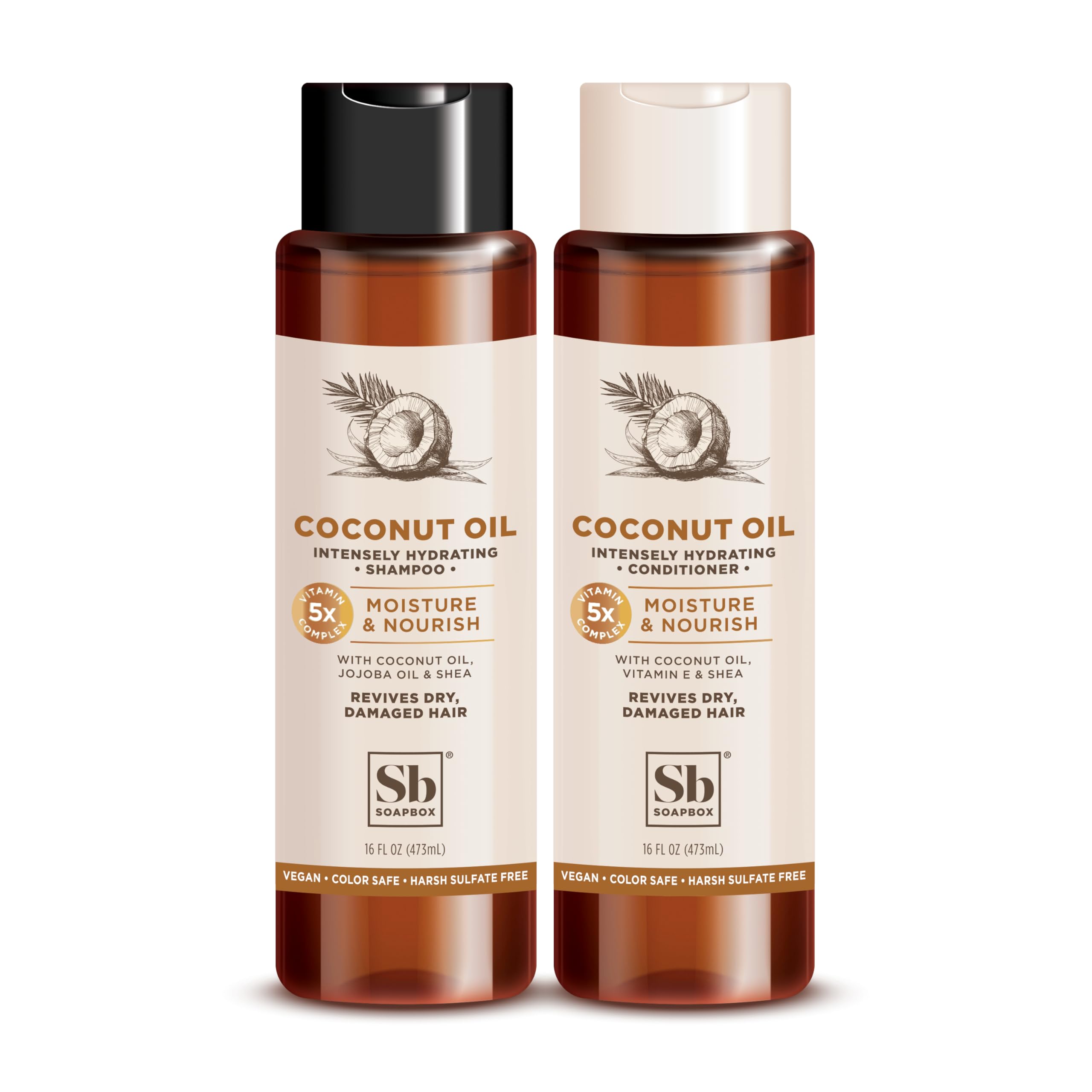 Set De Champú Y Acondicionador Soapbox Con Aceite De Coco 480 Ml - Venta Internacional.