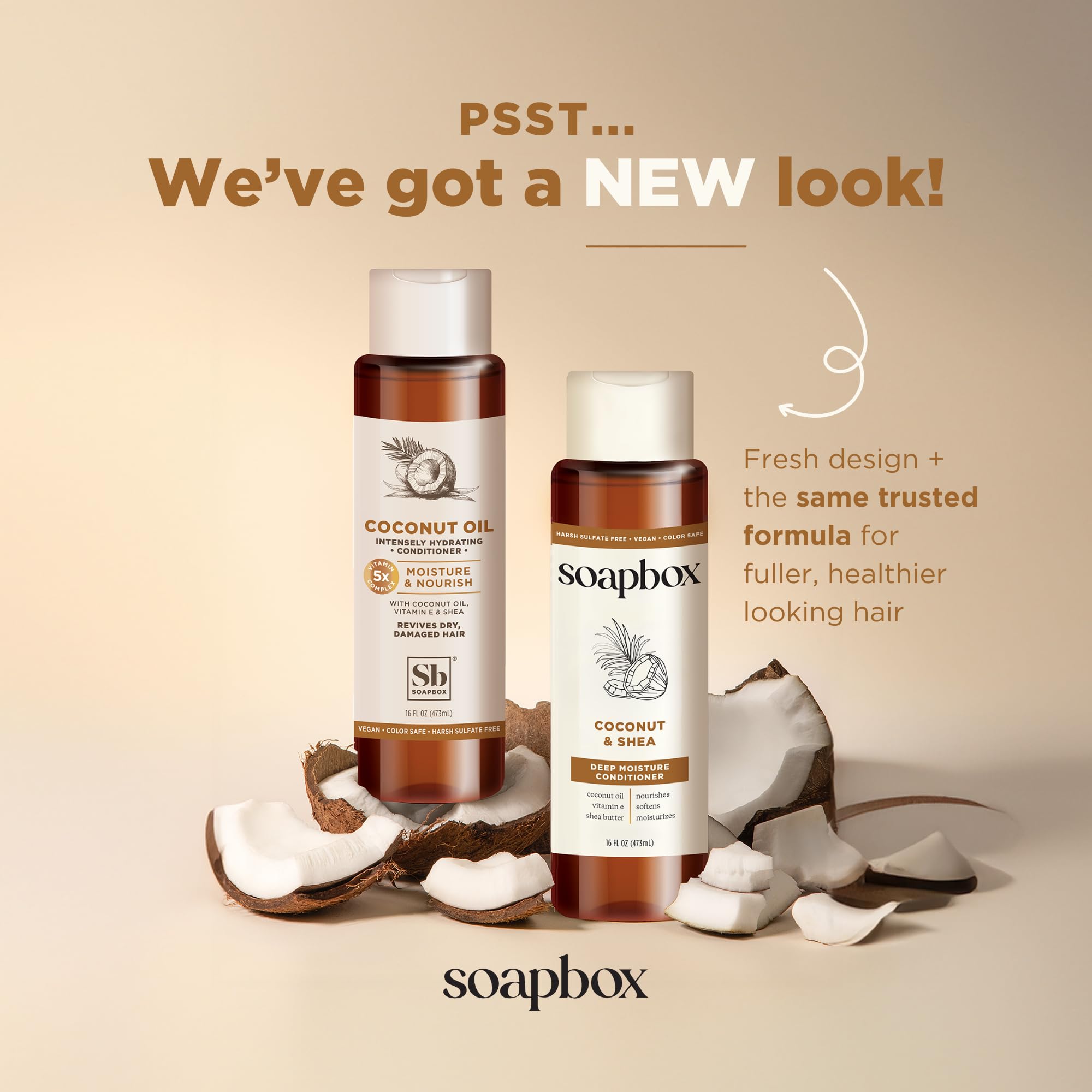 Foto 4 pulgar | Set De Champú Y Acondicionador Soapbox Con Aceite De Coco 480 Ml - Venta Internacional.