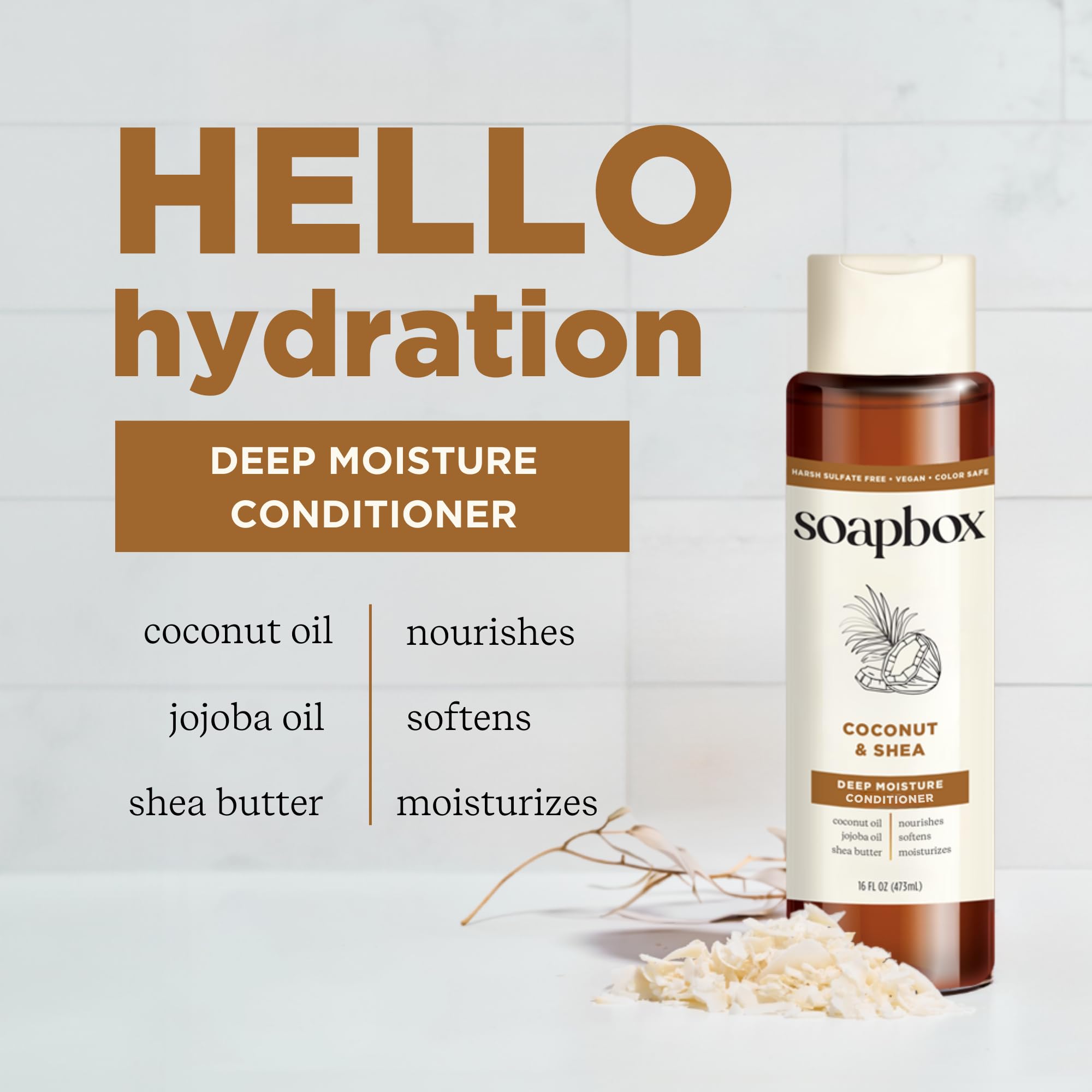 Foto 5 pulgar | Set De Champú Y Acondicionador Soapbox Con Aceite De Coco 480 Ml - Venta Internacional.