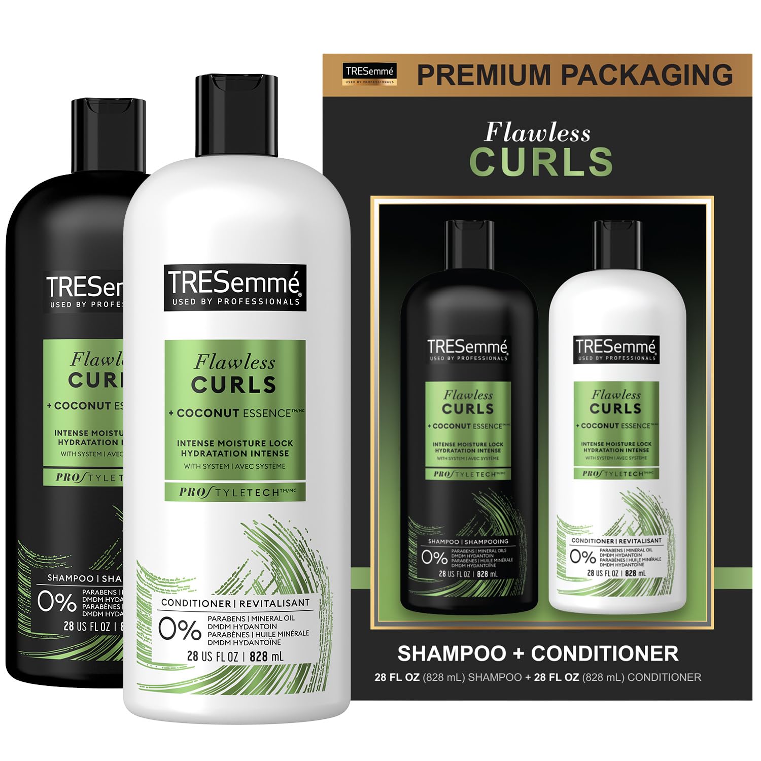 Foto 2 pulgar | Set De Champú Y Acondicionador Tresemmé Flawless Curls 800 Ml - Venta Internacional.