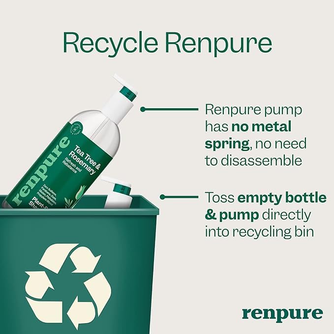 Foto 5 pulgar | Set De Champú Y Acondicionador Renpure Tea Tree & Rosemary 720ml - Venta Internacional.