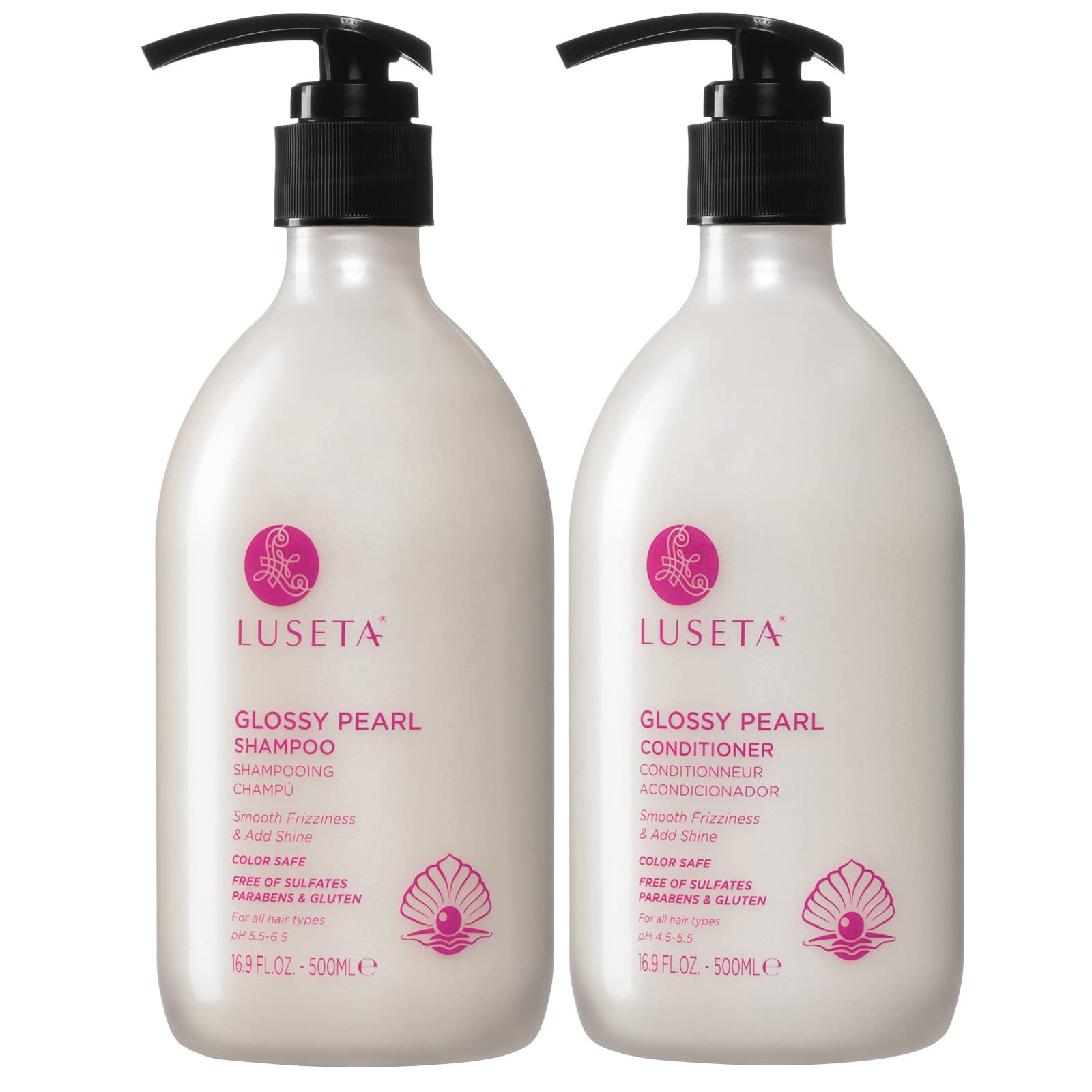 Set De Champú Y Acondicionador Luseta Glossy Pearl 500 Ml - Venta Internacional.