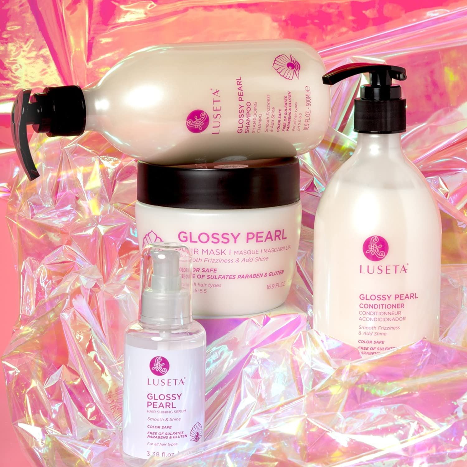 Foto 8 pulgar | Set De Champú Y Acondicionador Luseta Glossy Pearl 500 Ml - Venta Internacional.