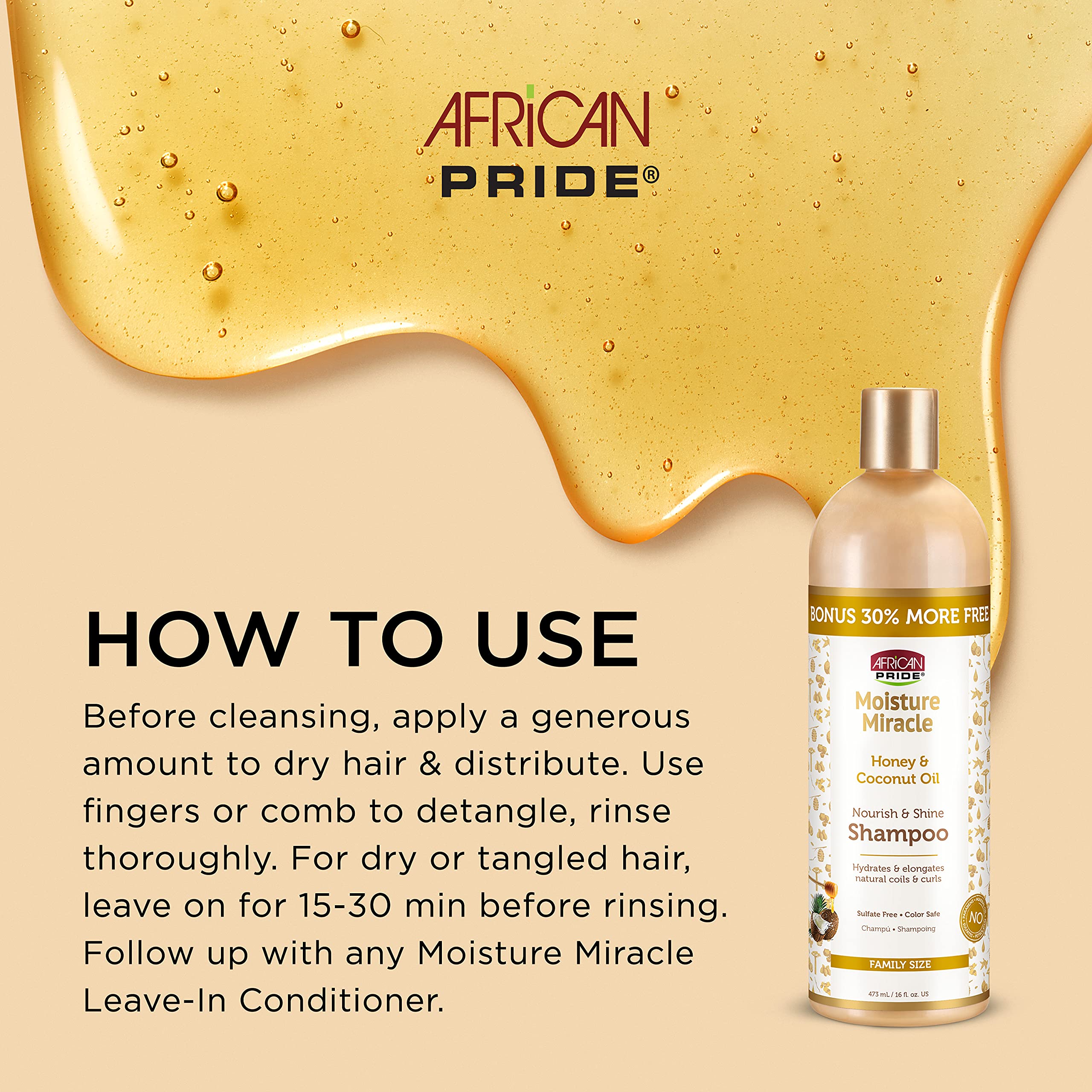 Foto 2 | Set 3 En 1 Para El Cuidado Del Cabello African Pride Moisture Miracle - Venta Internacional.