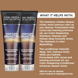 Foto 3 | Set De Champú Y Acondicionador John Frieda Midnight Brunette - Venta Internacional.