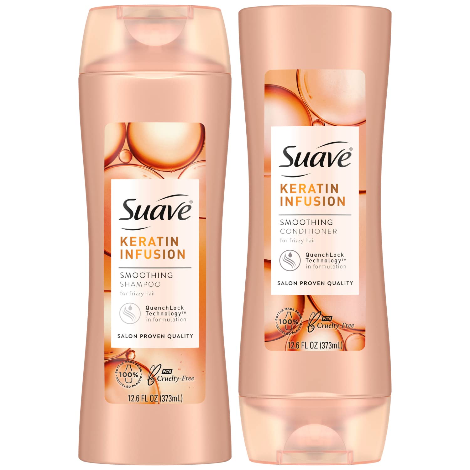 Set De Champú Y Acondicionador Suave Keratin Infusion 375 Ml - Venta Internacional.