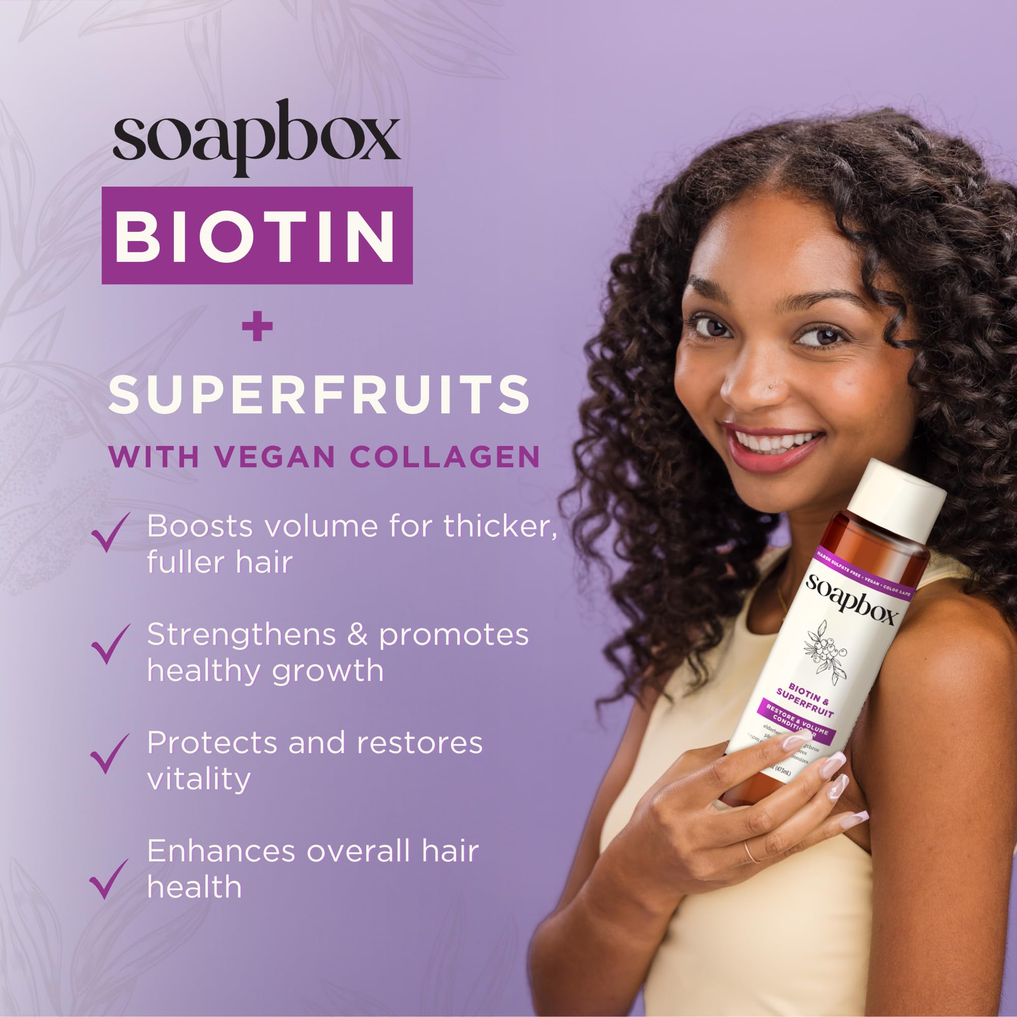 Foto 6 pulgar | Set De Champú Y Acondicionador Soapbox Biotin & Superfruit 480 Ml - Venta Internacional.
