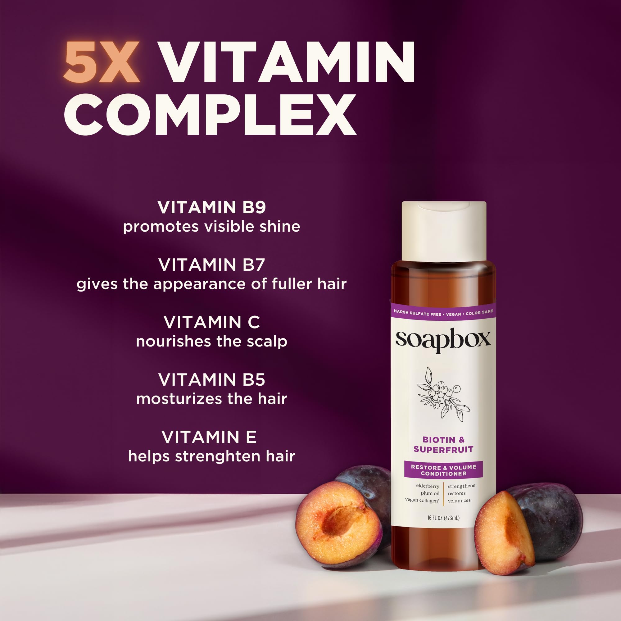 Foto 7 pulgar | Set De Champú Y Acondicionador Soapbox Biotin & Superfruit 480 Ml - Venta Internacional.