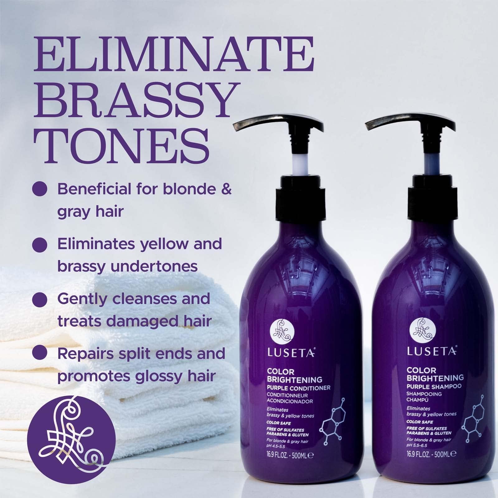 Foto 2 | Set De Champú Y Acondicionador Luseta Purple Para Cabello Rubio - Venta Internacional.