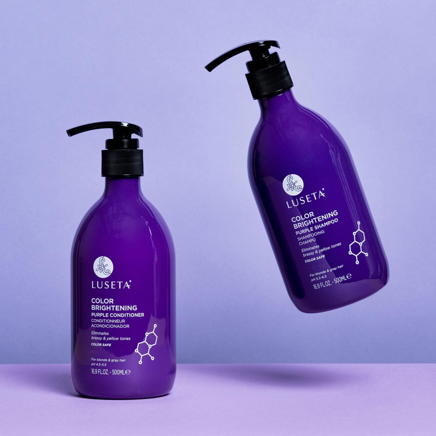 Foto 7 pulgar | Set De Champú Y Acondicionador Luseta Purple Para Cabello Rubio - Venta Internacional.