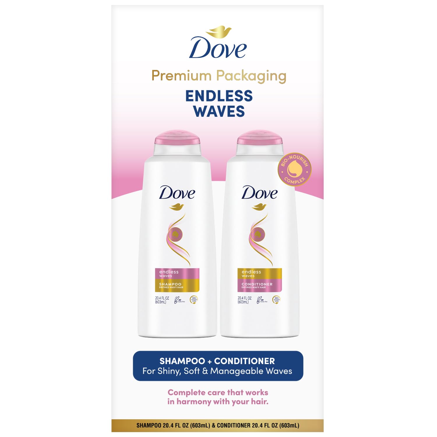 Foto 3 pulgar | Set De Champú Y Acondicionador Dove Endless Waves Curly Hair - Venta Internacional.