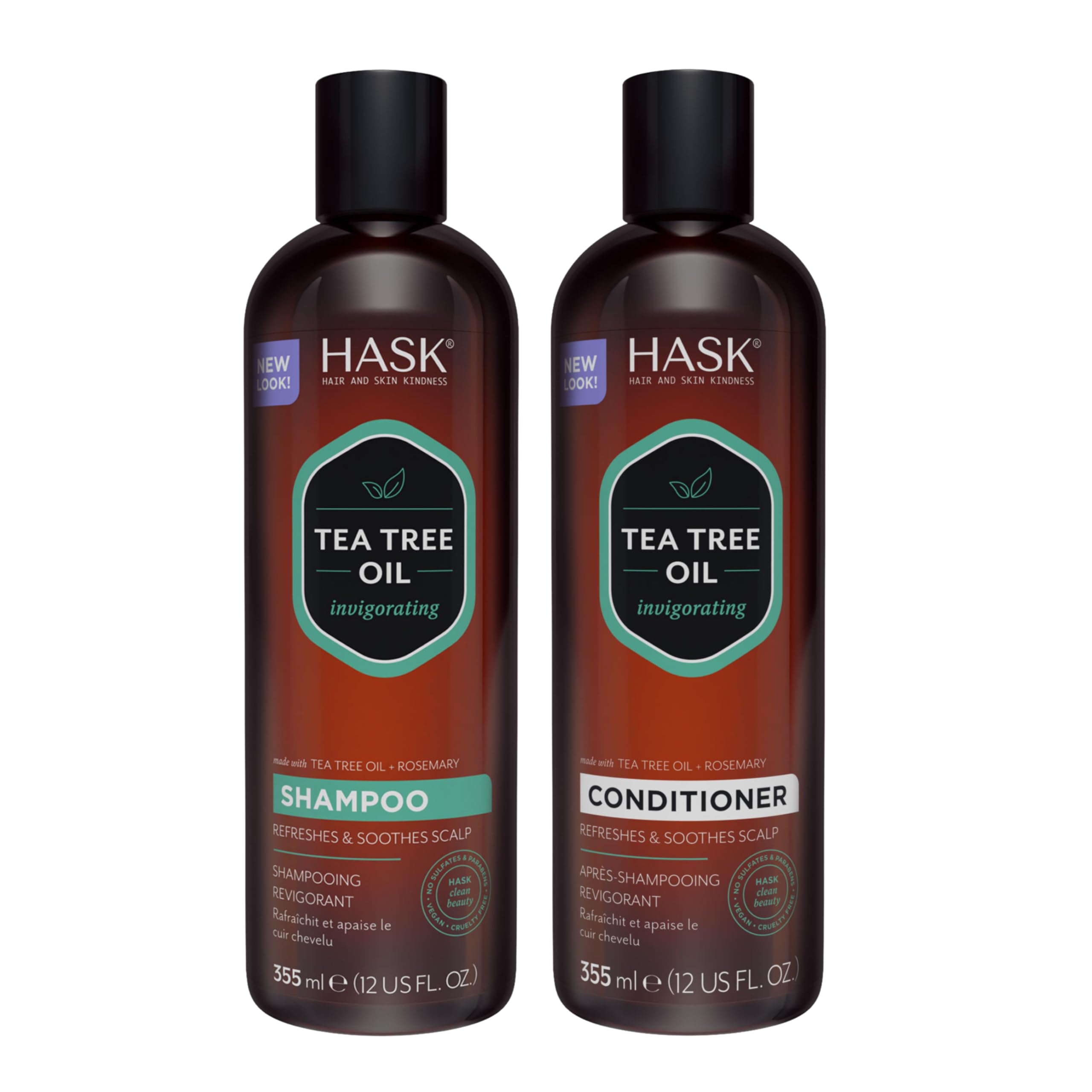 Foto 2 pulgar | Set De Champú Y Acondicionador Hask Tea Tree Oil & Rosemary - Venta Internacional.