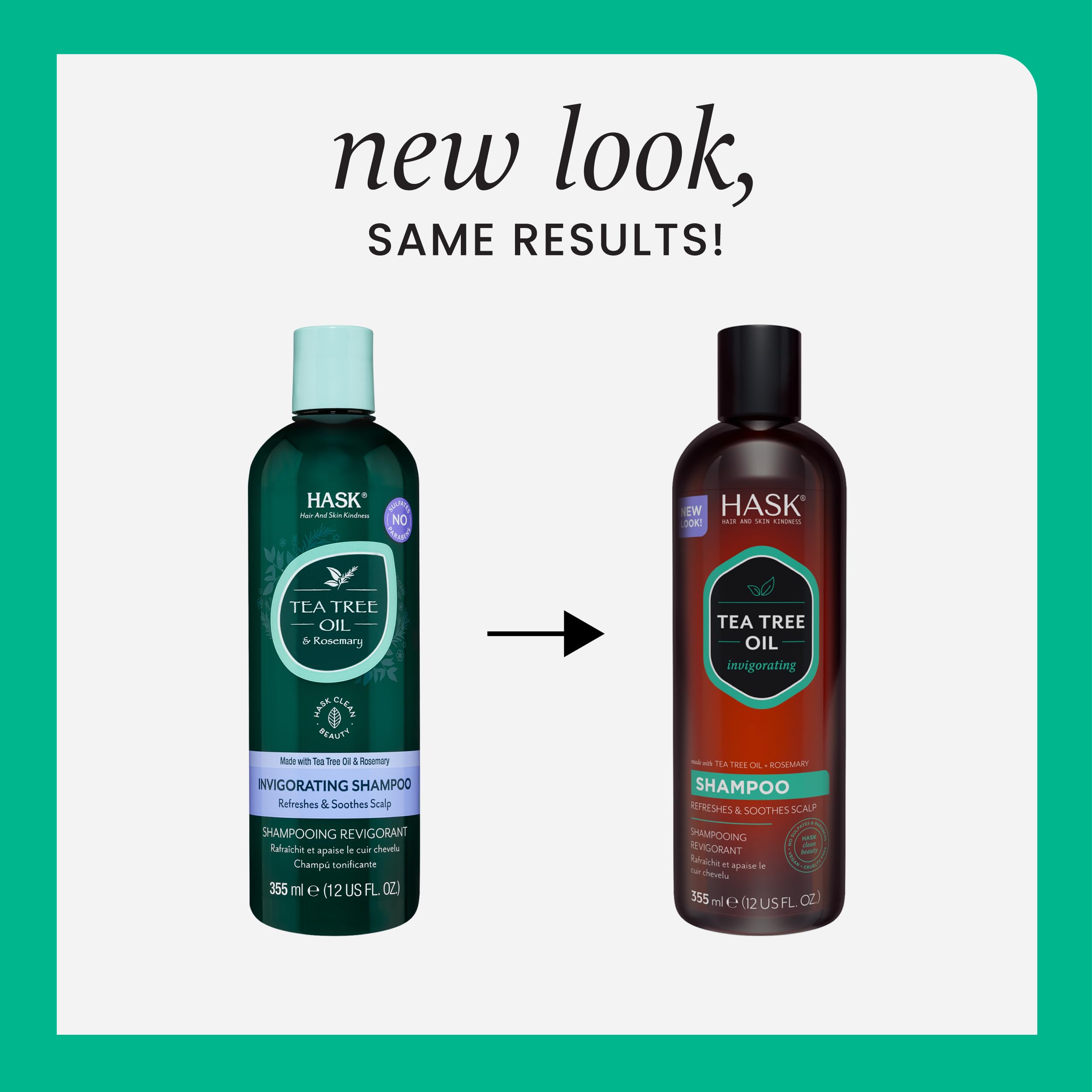 Foto 2 | Set De Champú Y Acondicionador Hask Tea Tree Oil & Rosemary - Venta Internacional.