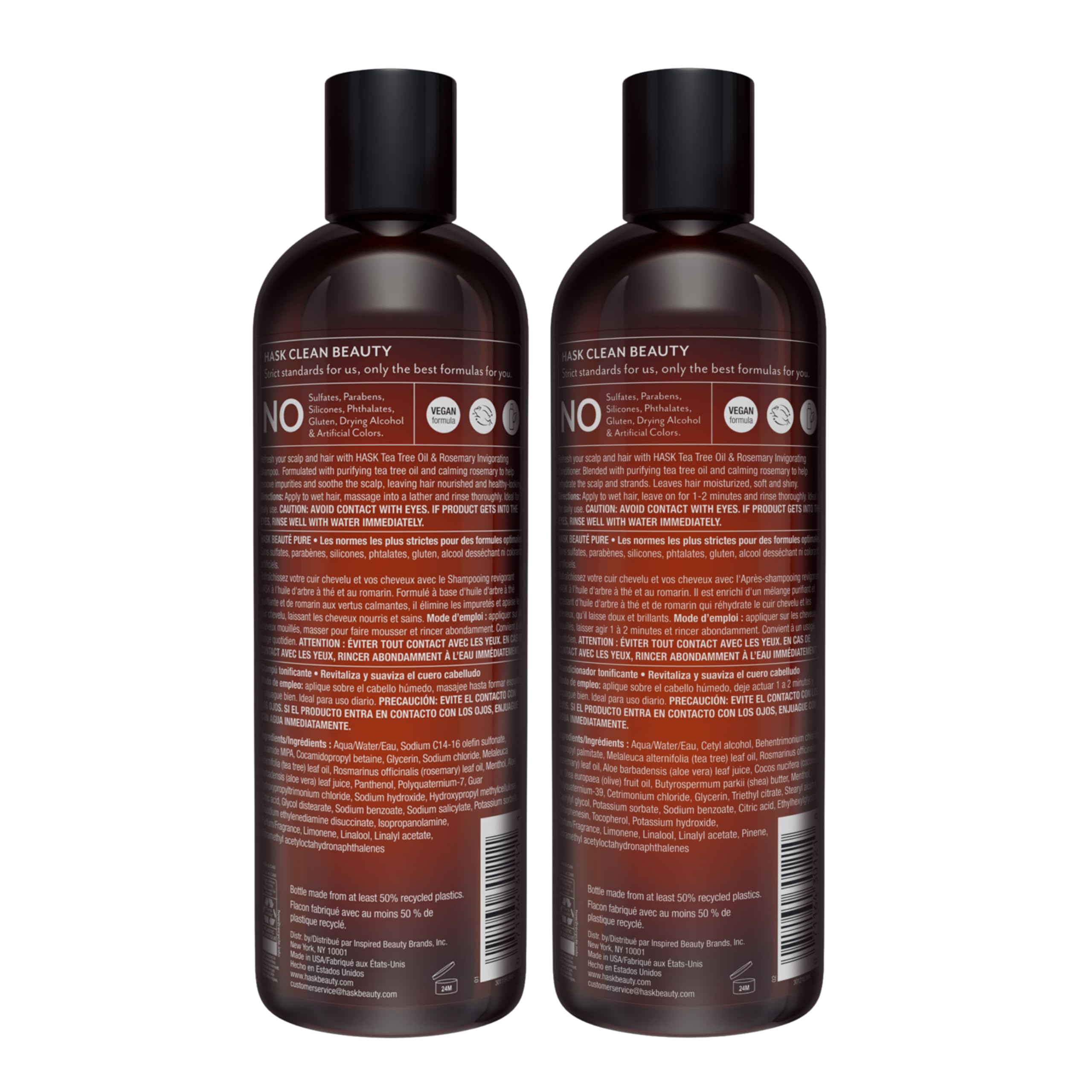 Foto 8 pulgar | Set De Champú Y Acondicionador Hask Tea Tree Oil & Rosemary - Venta Internacional.