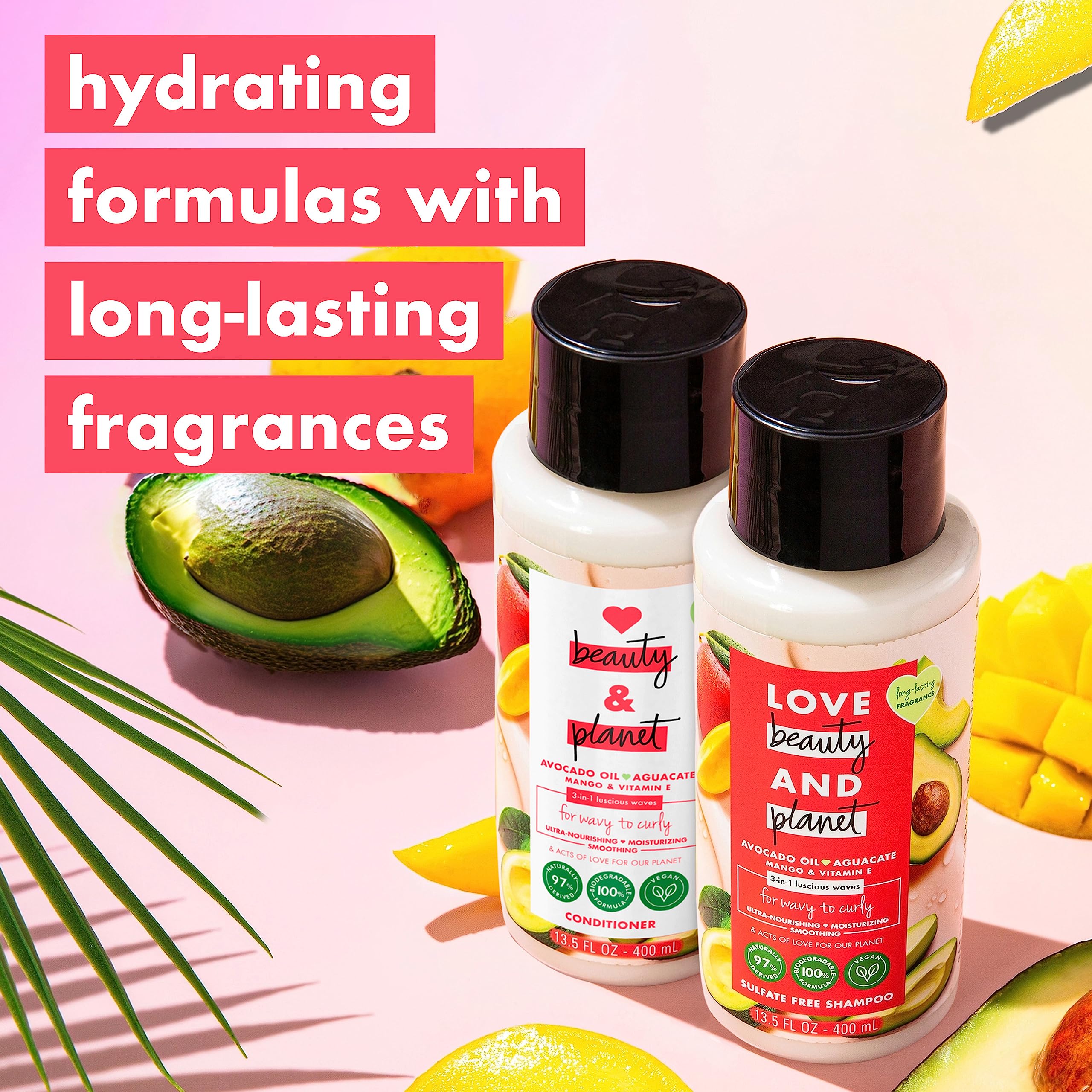 Foto 6 pulgar | Champú Y Acondicionador Love Beauty Planet Avocado Oil - Venta Internacional.
