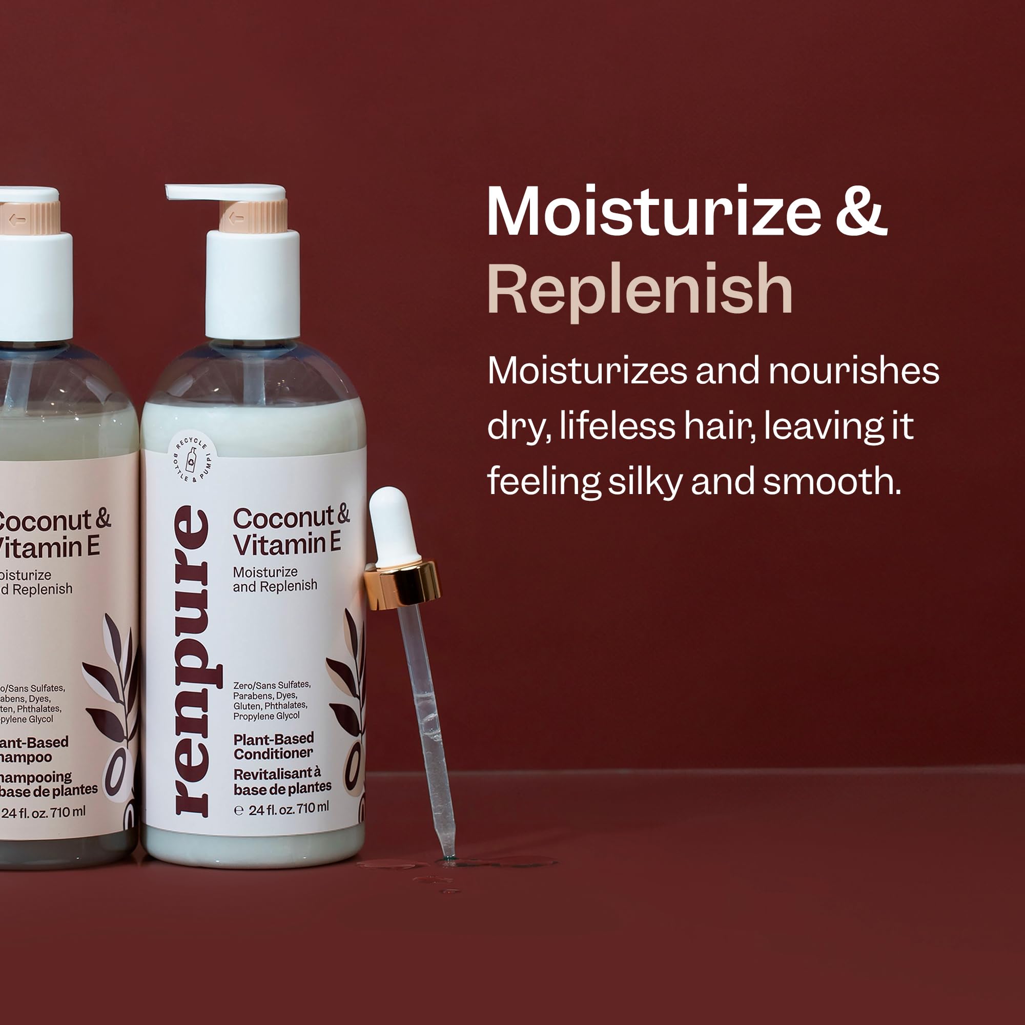 Foto 3 | Set De Champú Y Acondicionador Renpure Coco Y Vitamina E 720ml - Venta Internacional.