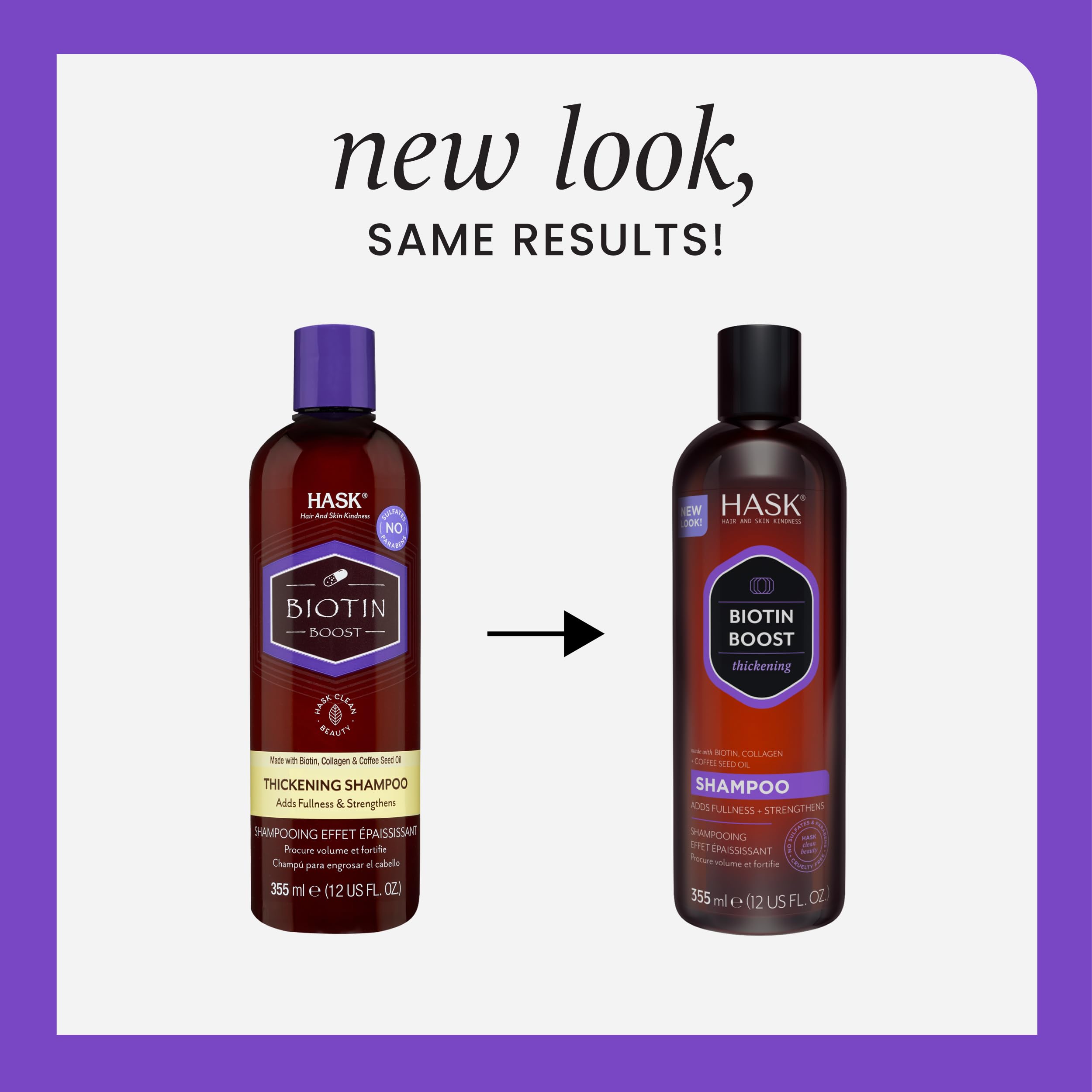 Foto 3 pulgar | Set De Champú Y Acondicionador Hask Biotin Boost Thickening - Venta Internacional.