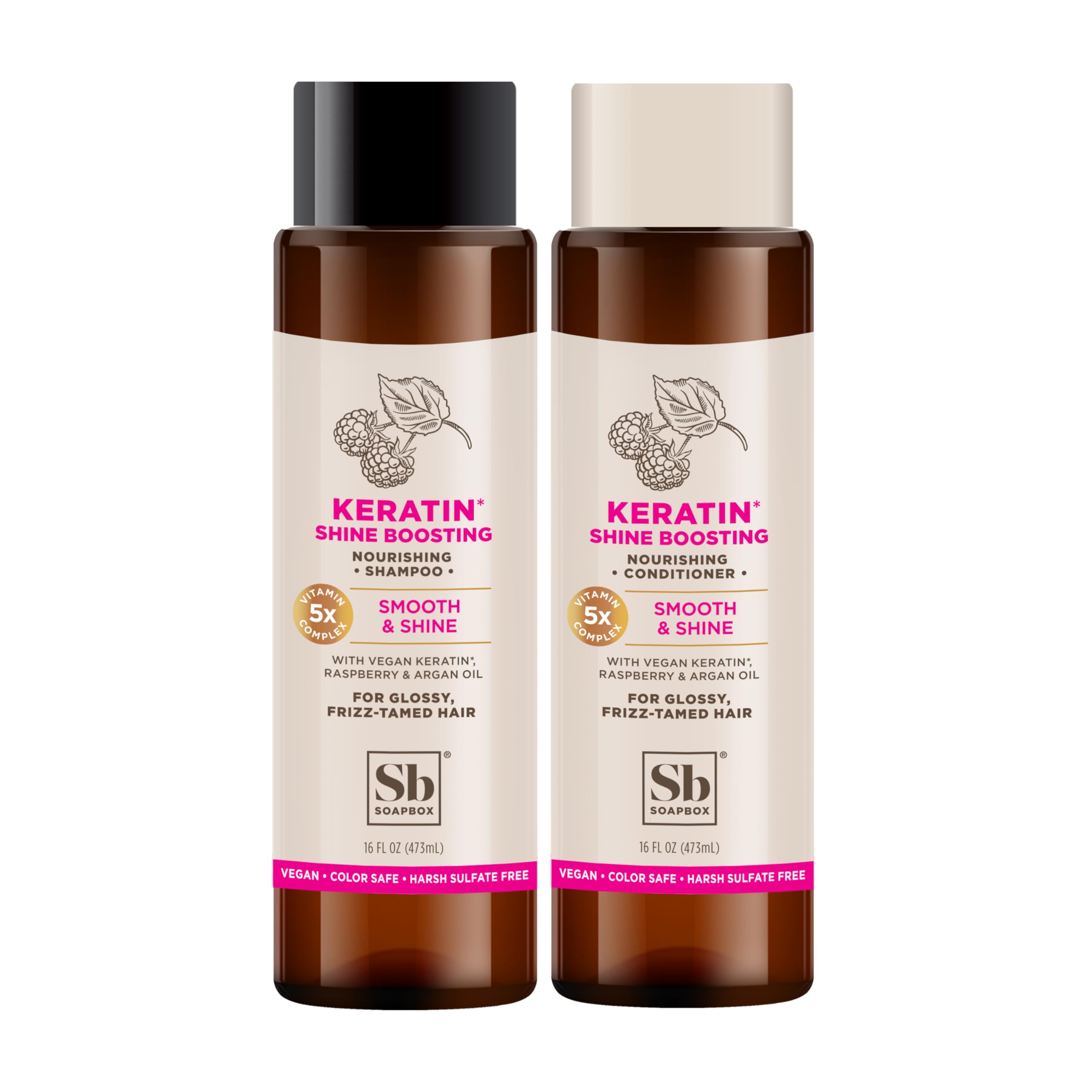 Set De Champú Y Acondicionador Soapbox Shine Boosting Keratin - Venta Internacional.