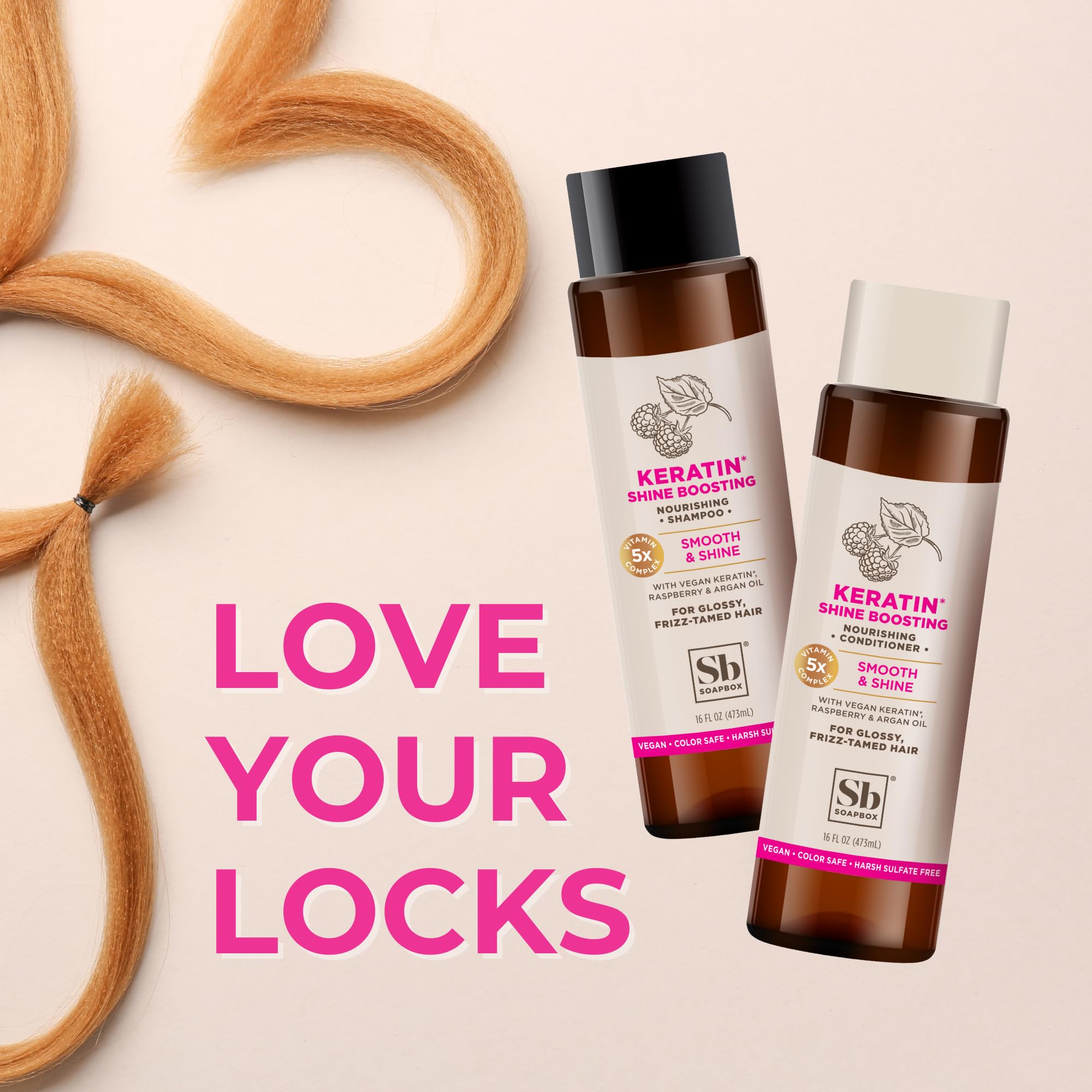 Foto 7 pulgar | Set De Champú Y Acondicionador Soapbox Shine Boosting Keratin - Venta Internacional.