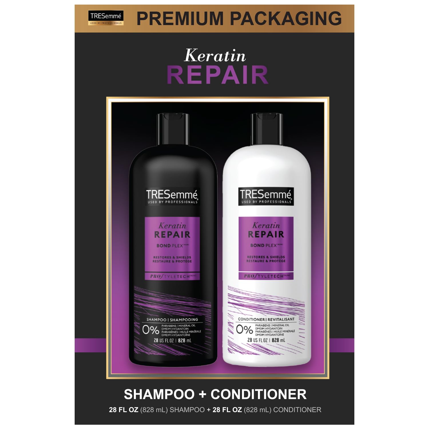Foto 2 pulgar | Set De Champú Y Acondicionador Para Tratamiento Capilar Tresemmé Keratin - Venta Internacional.