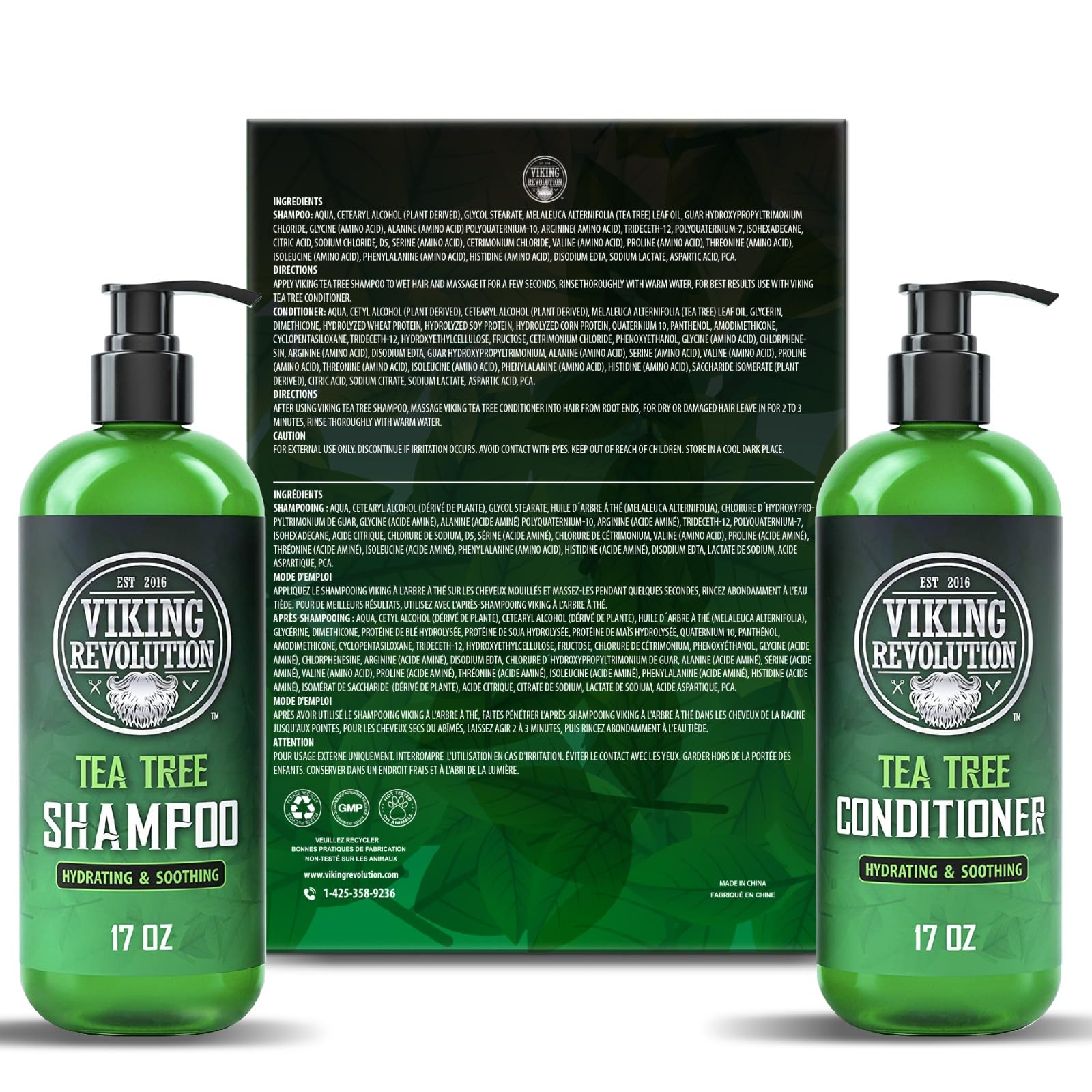 Foto 6 pulgar | Set De Champú Y Acondicionador Viking Revolution Tea Tree 500 Ml - Venta Internacional.