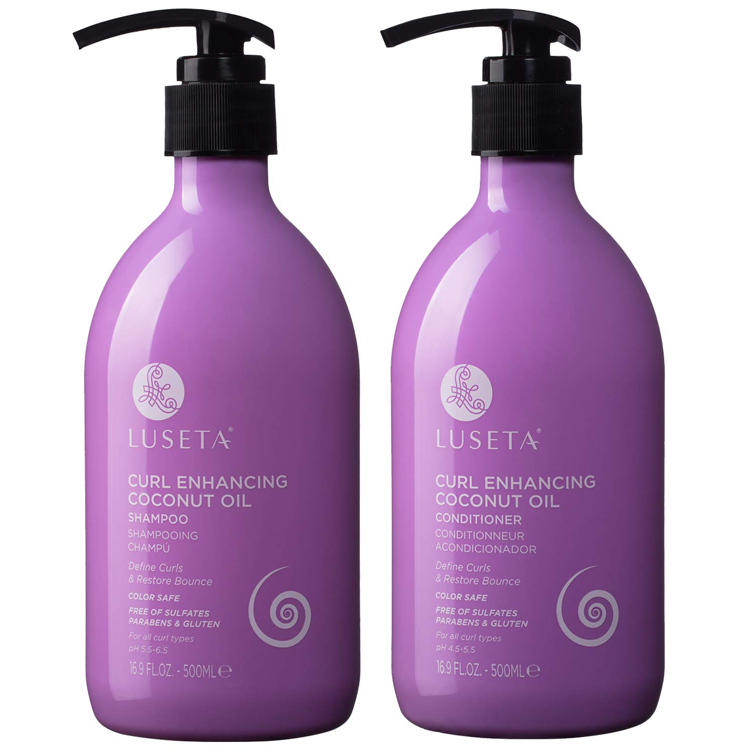 Foto 2 pulgar | Set De Champú Y Acondicionador Luseta Curly Hair Con Aceite De Coco - Venta Internacional.