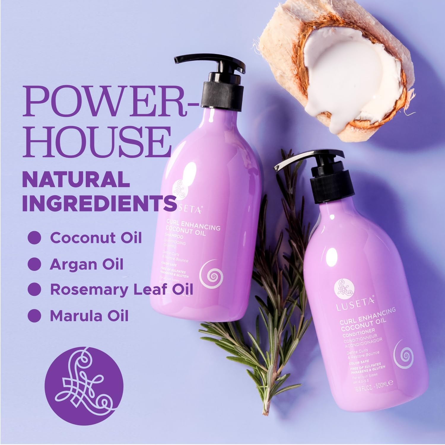 Foto 5 pulgar | Set De Champú Y Acondicionador Luseta Curly Hair Con Aceite De Coco - Venta Internacional.