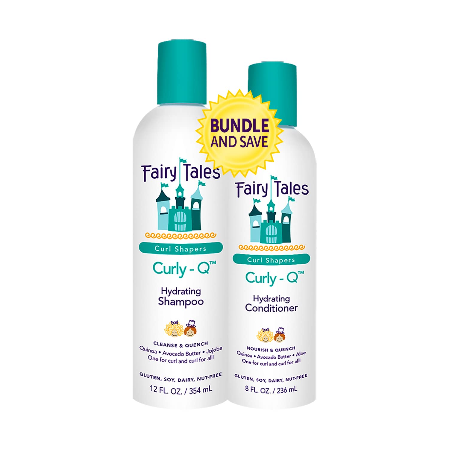 Foto 2 pulgar | Set De Champú Y Acondicionador Fairy Tales Curly Q Hydrating - Venta Internacional.