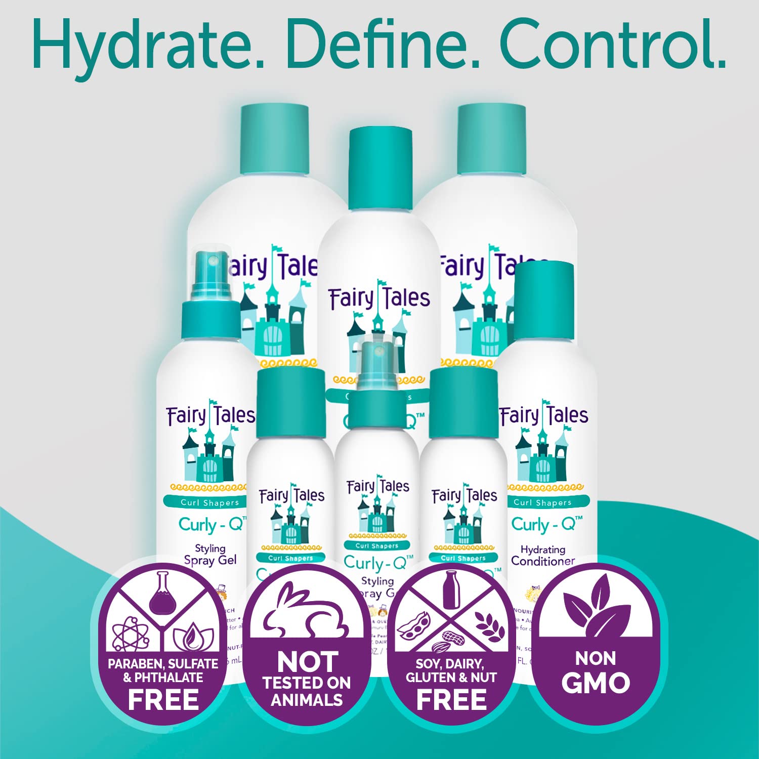 Foto 7 pulgar | Set De Champú Y Acondicionador Fairy Tales Curly Q Hydrating - Venta Internacional.