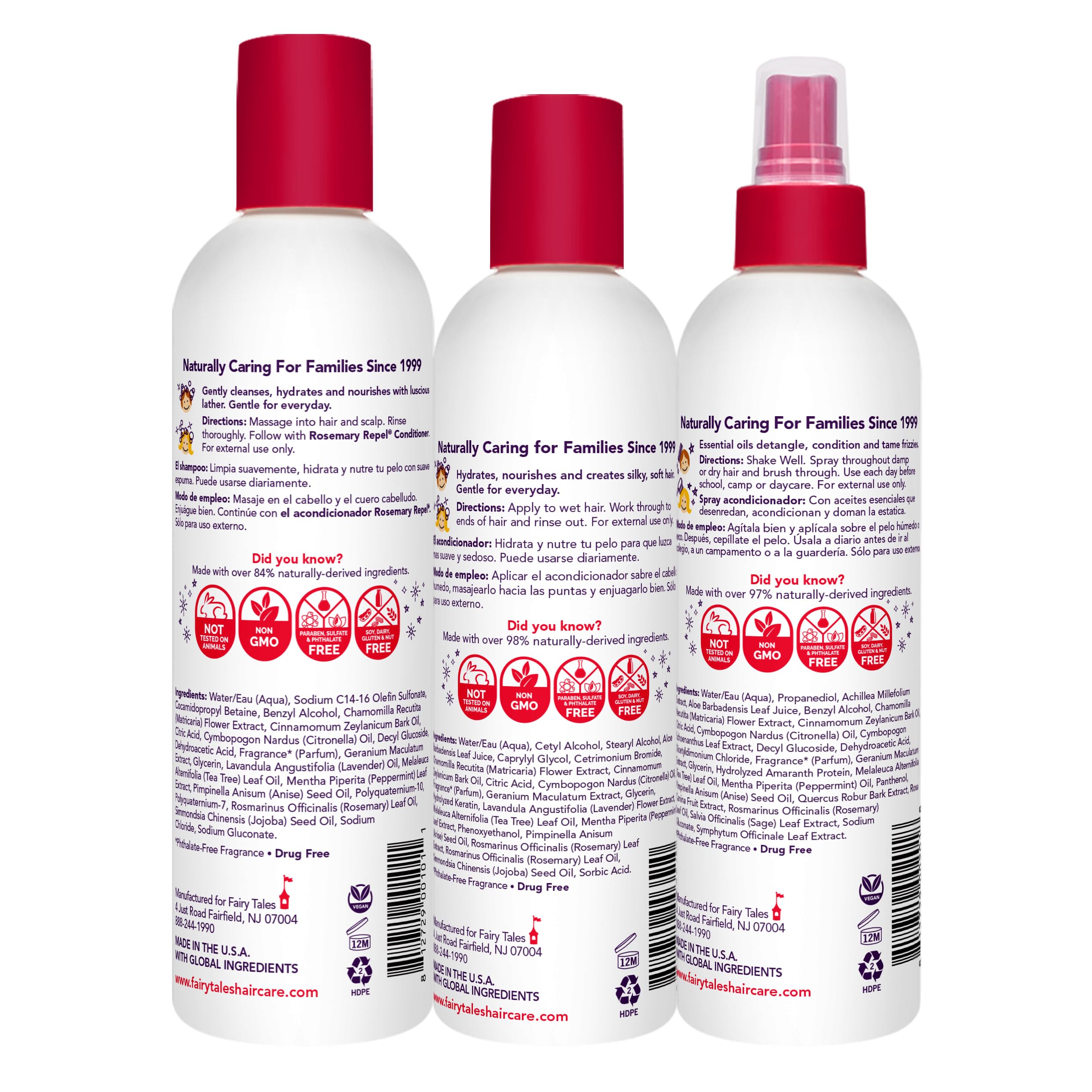 Foto 3 pulgar | Champú, Acondicionador Y Aerosol Hair Care Fairy Tales Rosemary Repel - Venta Internacional.