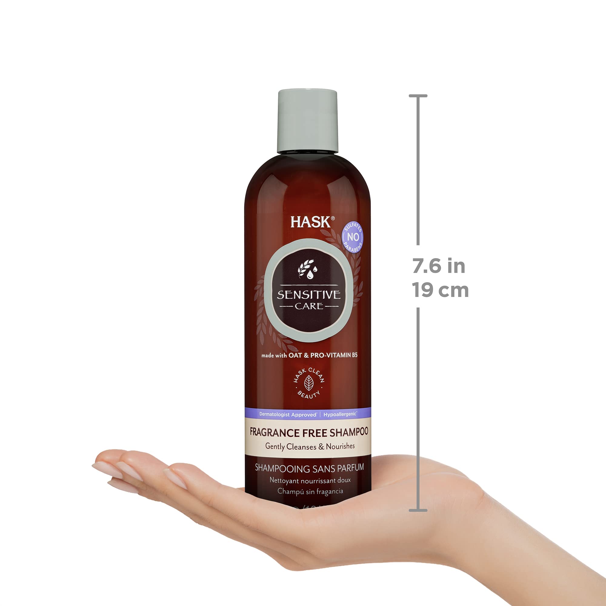Foto 4 pulgar | Set De Champú Y Acondicionador Hask Sensitive Care Sin Fragancia - Venta Internacional.