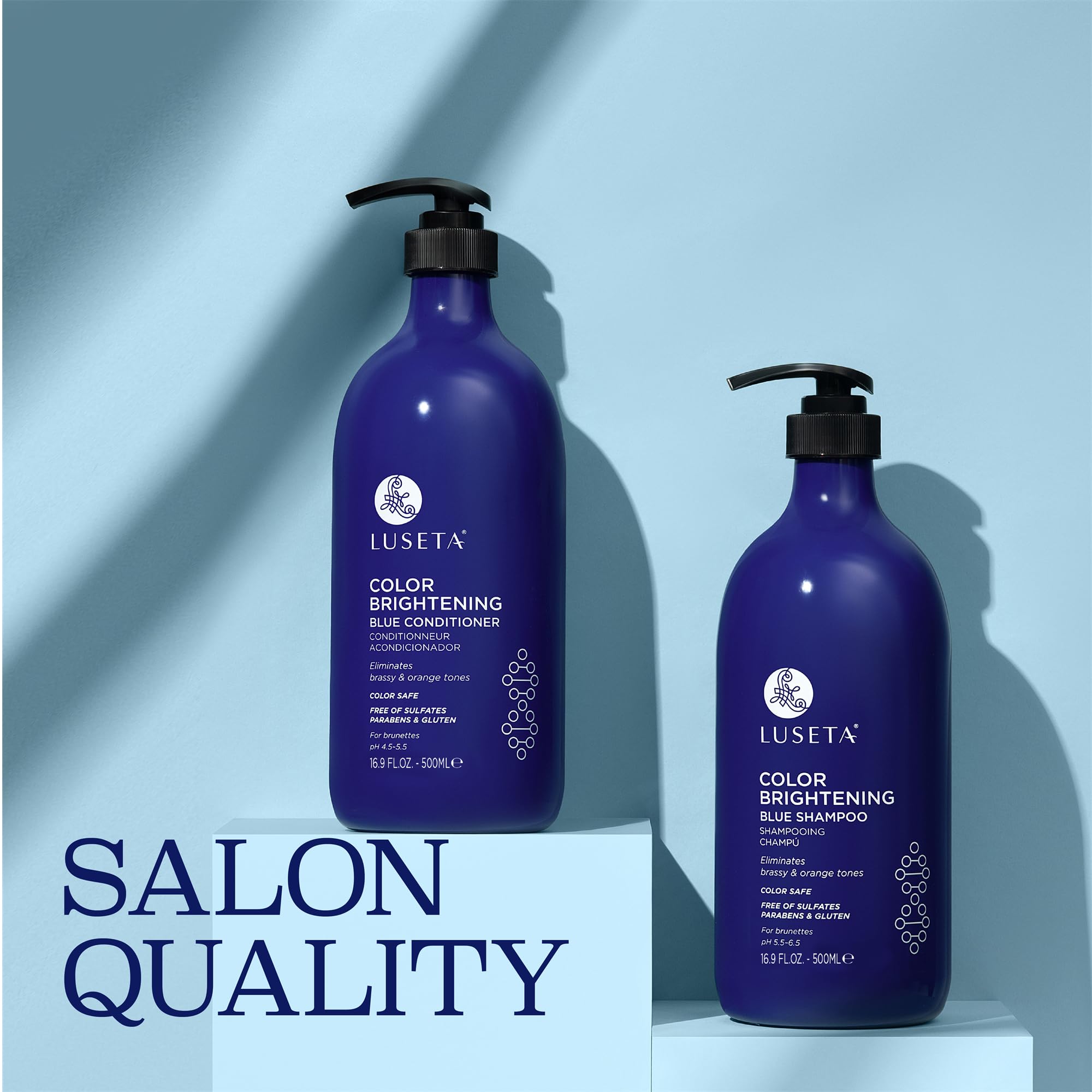 Foto 4 pulgar | Set De Champú Y Acondicionador Luseta Blue Color Brightening - Venta Internacional.