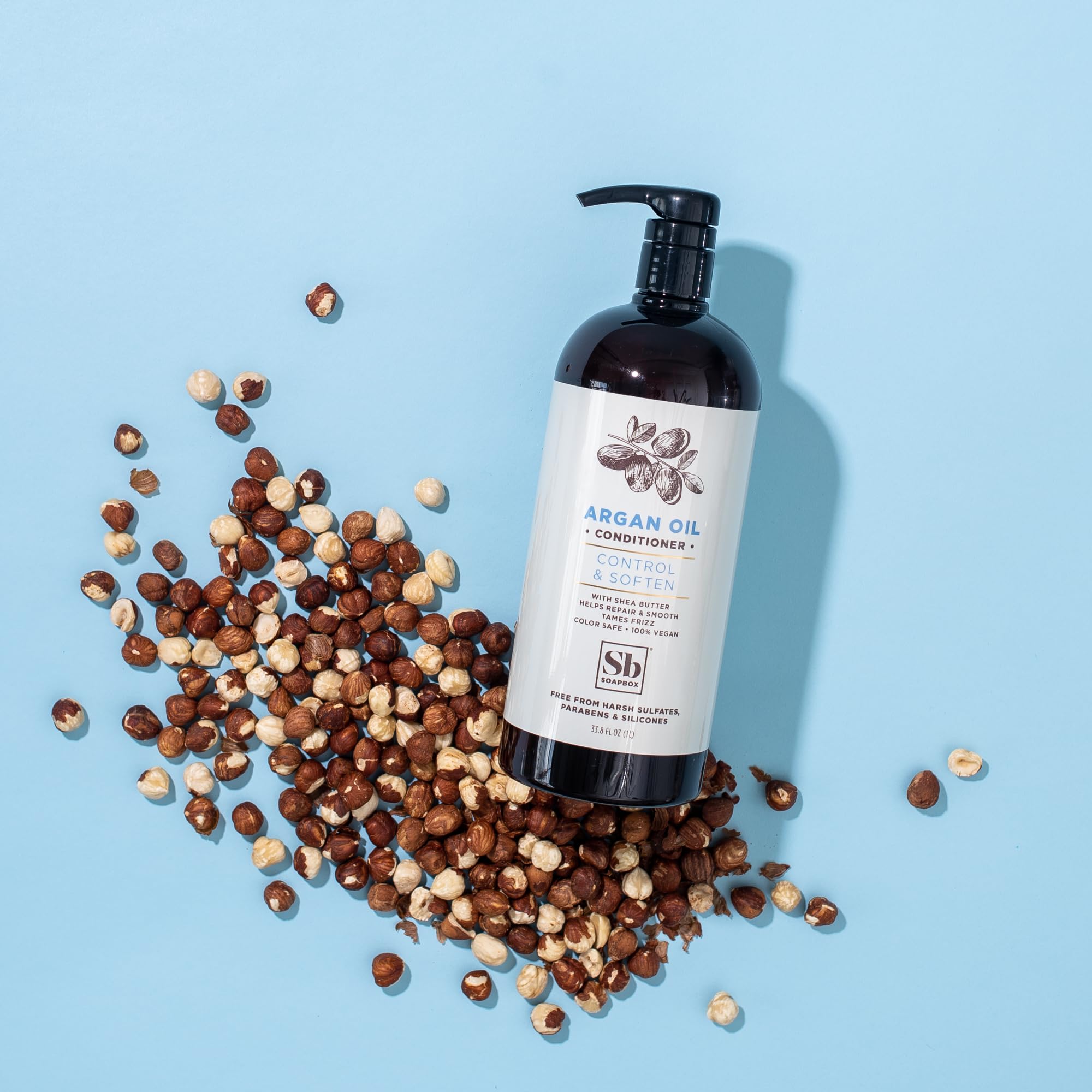 Foto 6 pulgar | Set De Champú Y Acondicionador Soapbox Argan Voluminizing 1l (x2) - Venta Internacional.