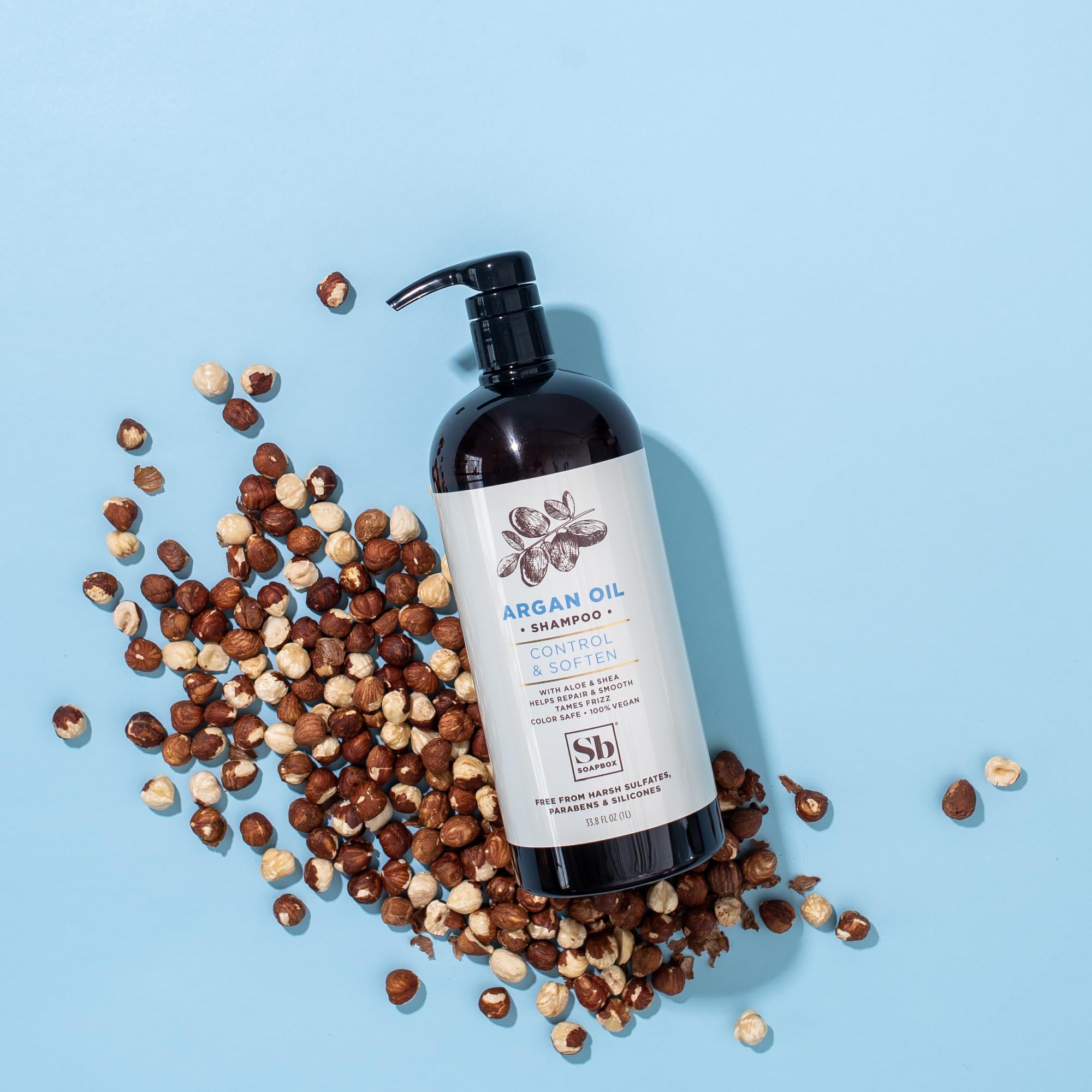 Foto 7 pulgar | Set De Champú Y Acondicionador Soapbox Argan Voluminizing 1l (x2) - Venta Internacional.