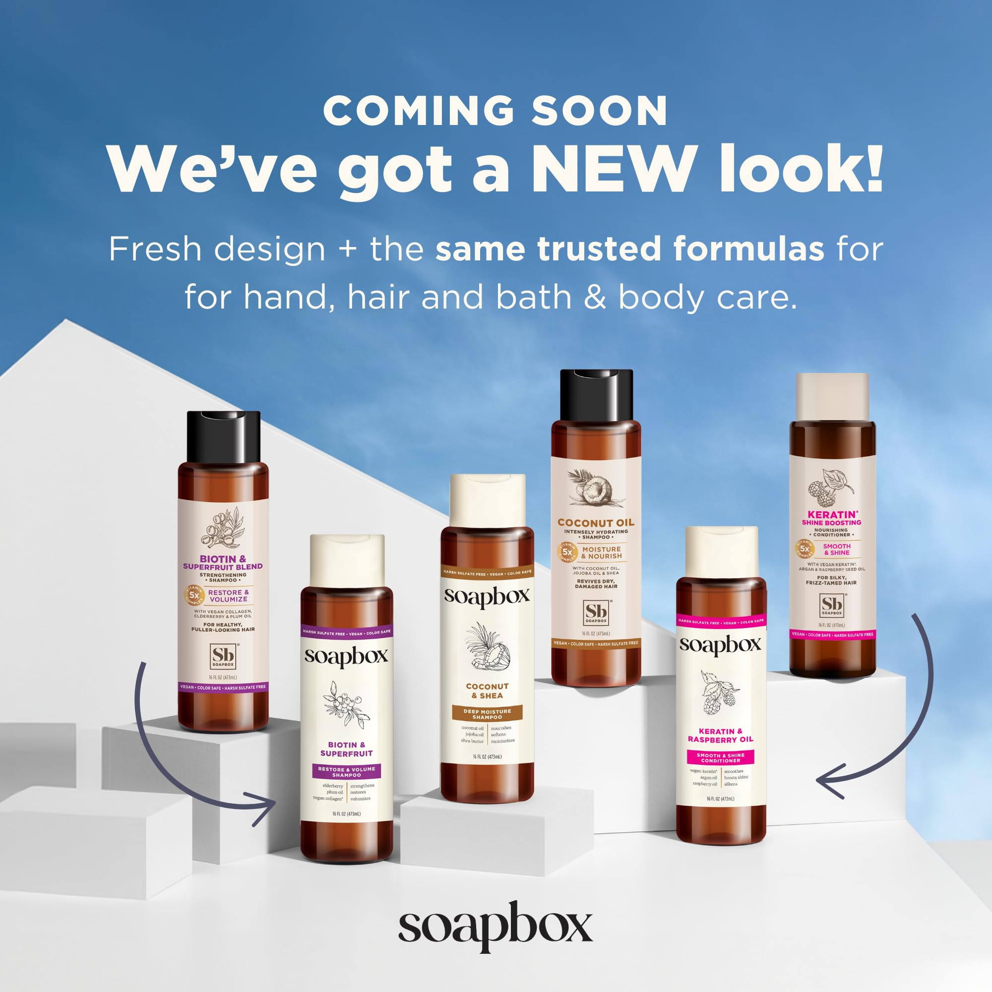 Foto 7 | Set De Champú Y Acondicionador Soapbox Biotin & Superfruit 1l - Venta Internacional.