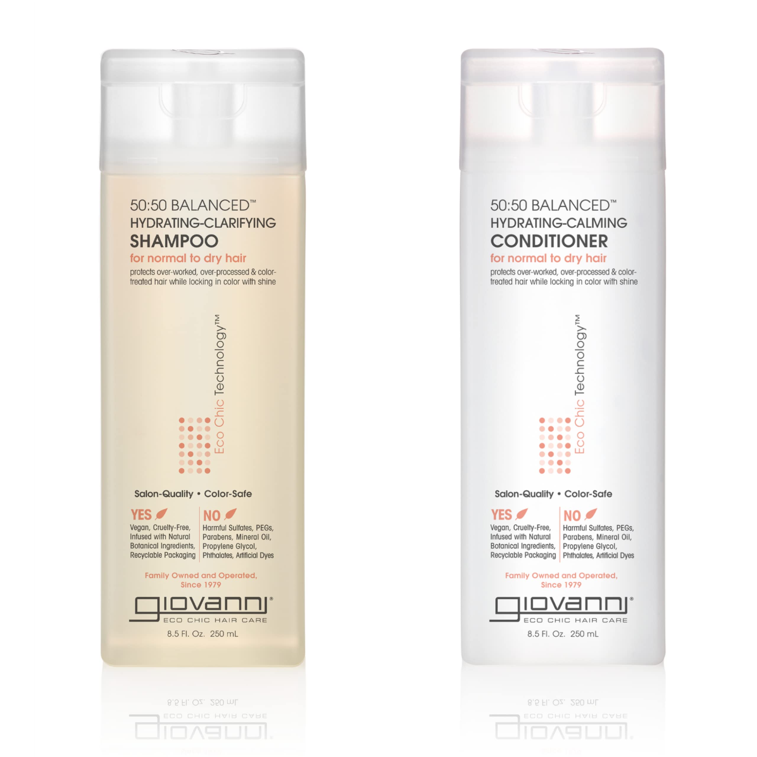 Foto 1 | Set De Champú Y Acondicionador Giovanni 50:50, Equilibrado, 250 Ml Cada Uno - Venta Internacional.