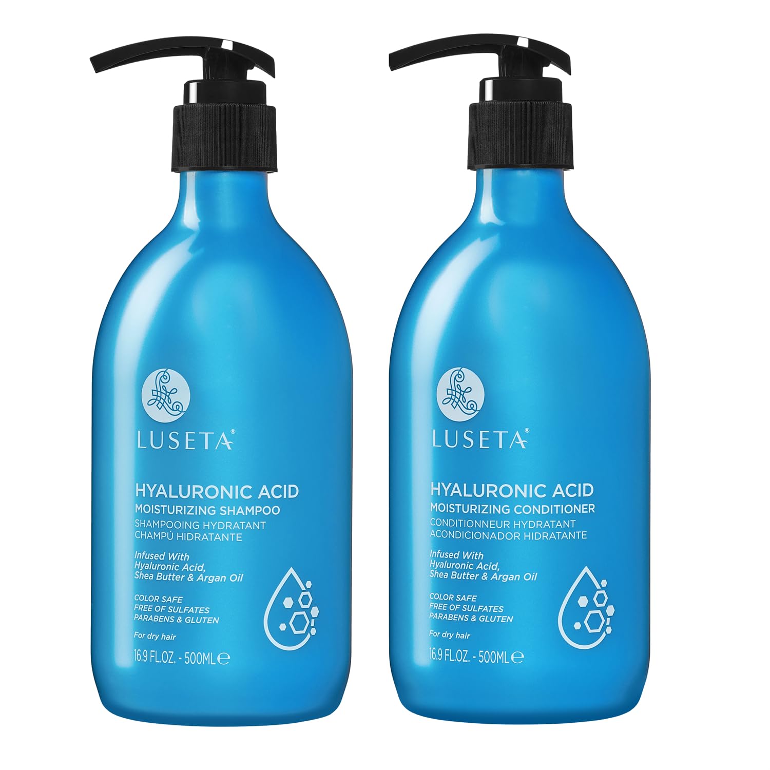 Foto 2 pulgar | Set De Champú Y Acondicionador Luseta Hidratante De 500 Ml Con Aceite De Argán - Venta Internacional.