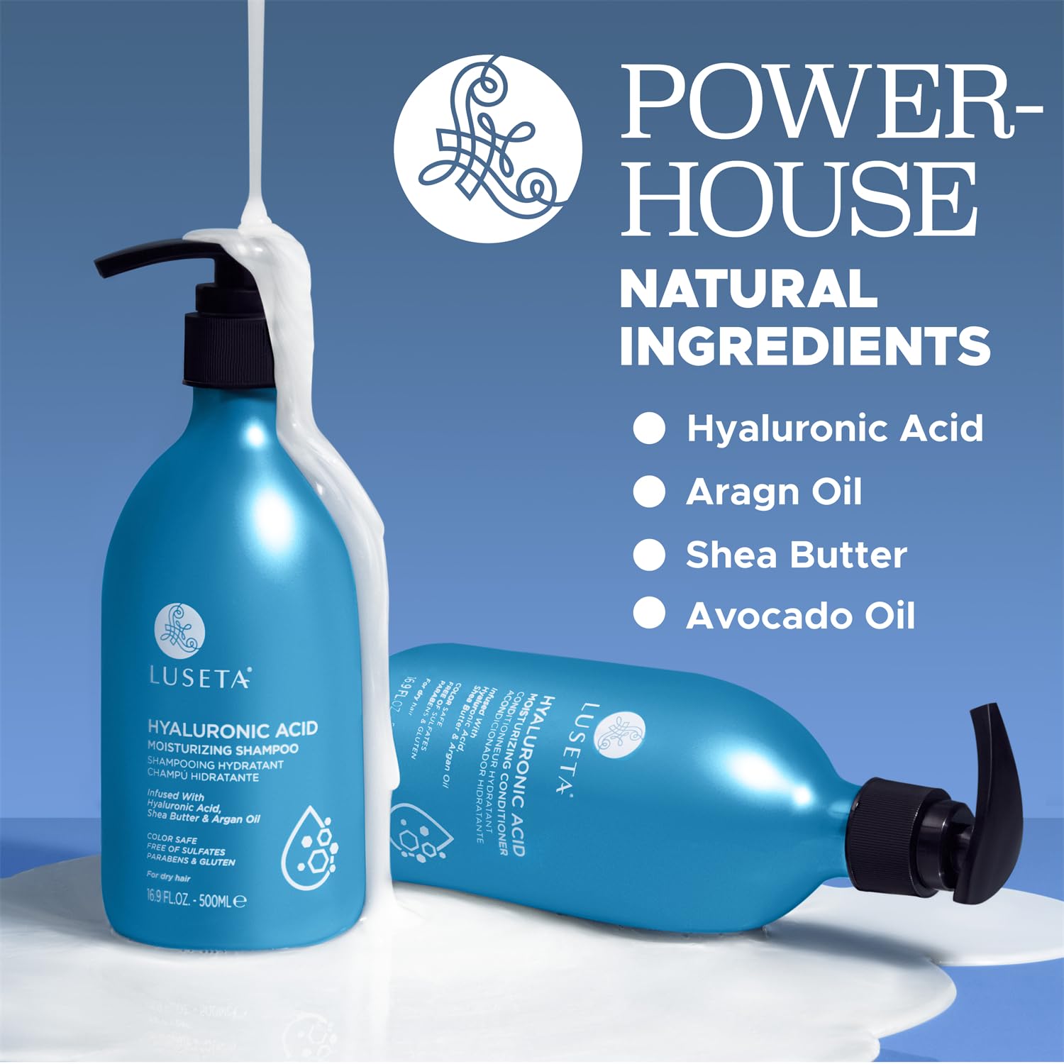 Foto 5 pulgar | Set De Champú Y Acondicionador Luseta Hidratante De 500 Ml Con Aceite De Argán - Venta Internacional.