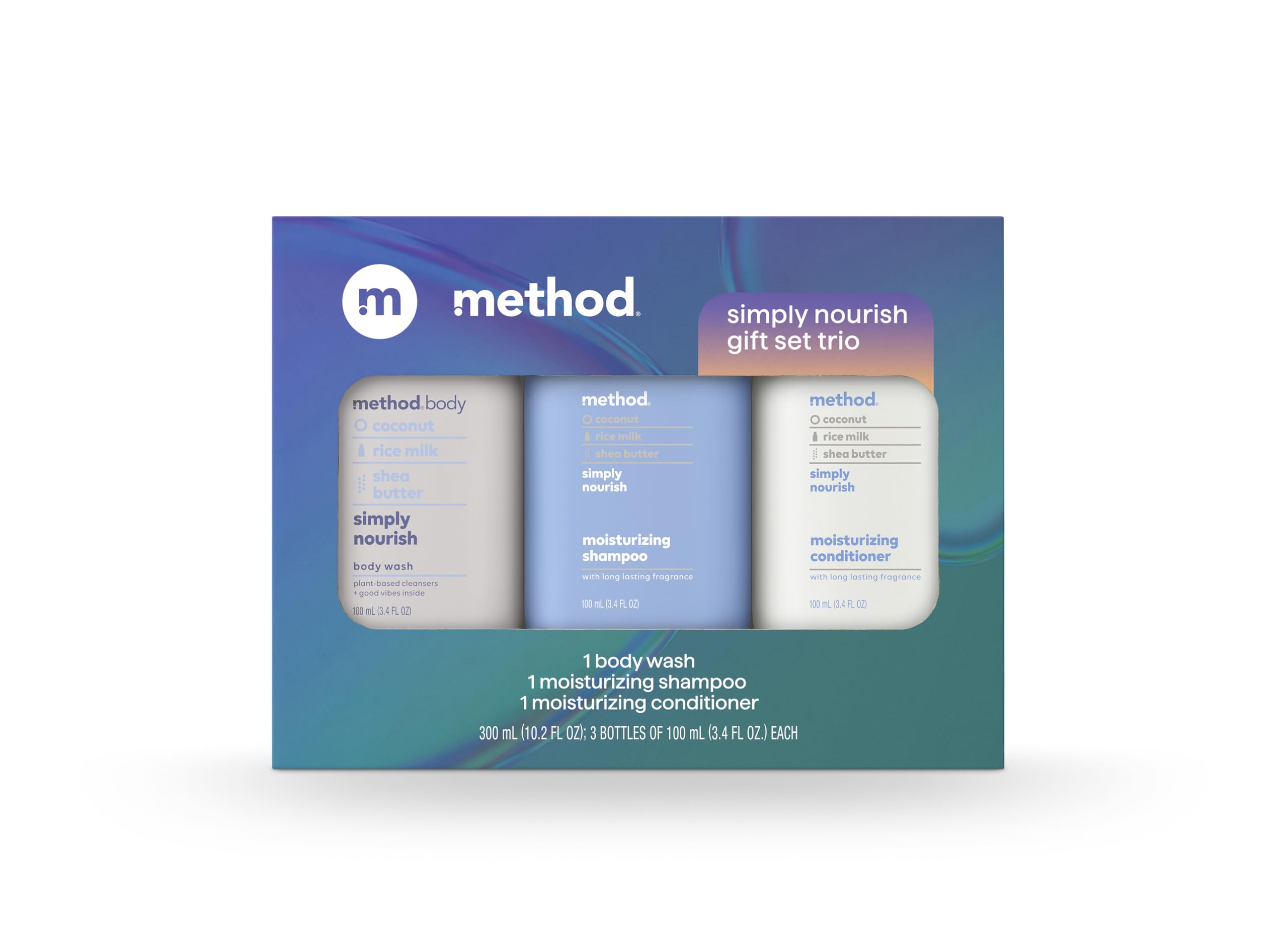 Foto 2 pulgar | Set De Regalo Method, Gel De Baño Y Cuidado Del Cabello Simply Nourish, 100 Ml - Venta Internacional.