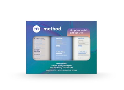 Foto 1 | Set De Regalo Method, Gel De Baño Y Cuidado Del Cabello Simply Nourish, 100 Ml - Venta Internacional.